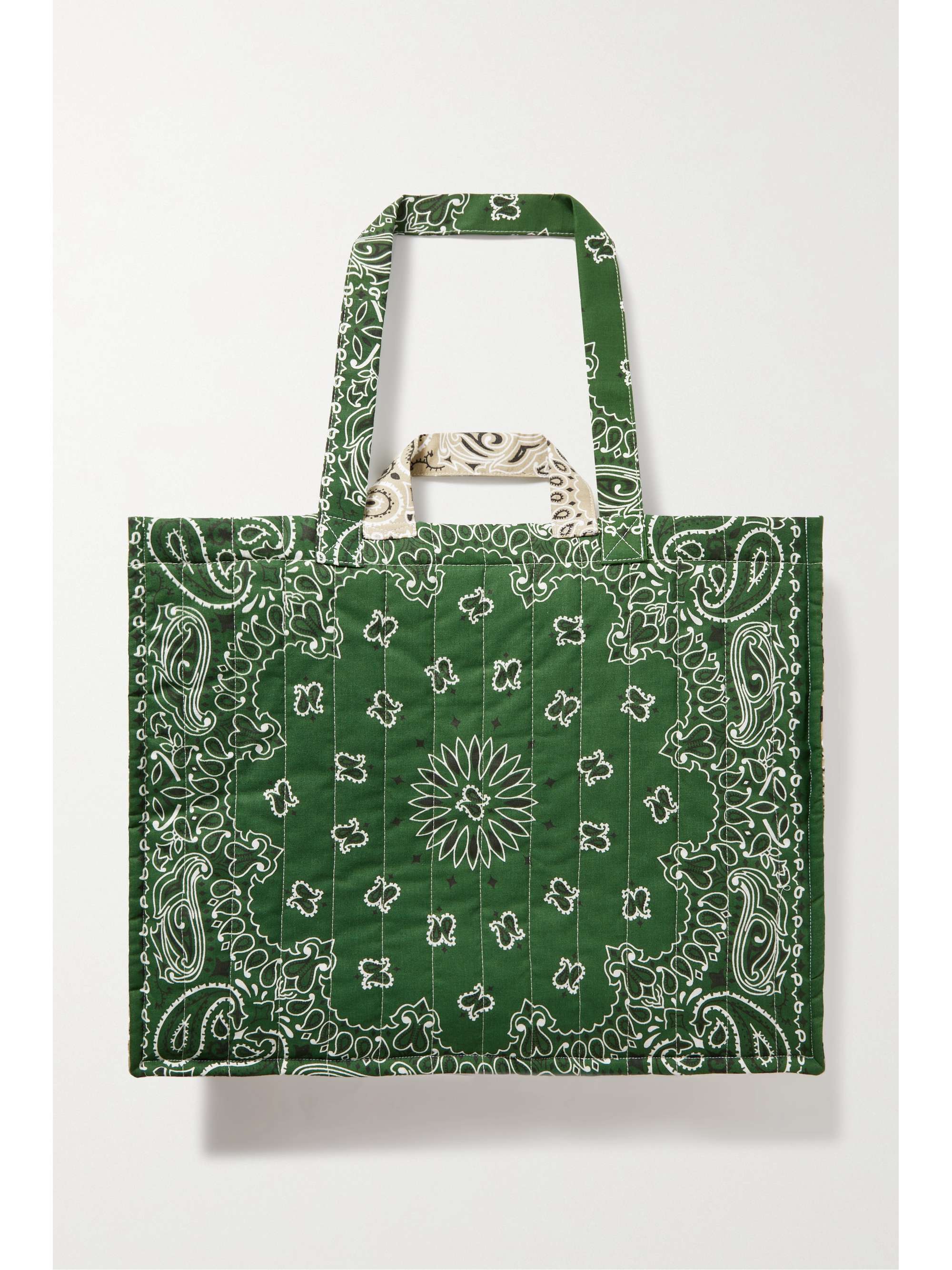 CALL IT BY YOUR NAME Maxi Cabas reversible paisley-print cotton-poplin tote