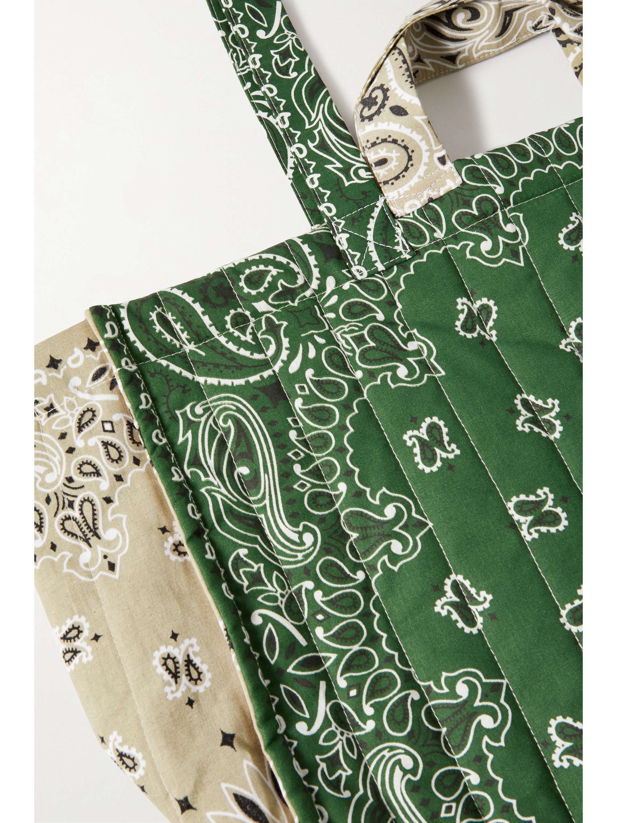 CALL IT BY YOUR NAME Maxi Cabas reversible paisley-print cotton-poplin tote