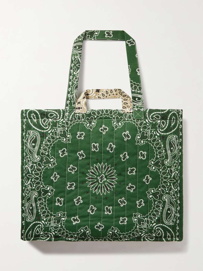CALL IT BY YOUR NAME Maxi Cabas Reversible Paisley-print Cotton-poplin Tote