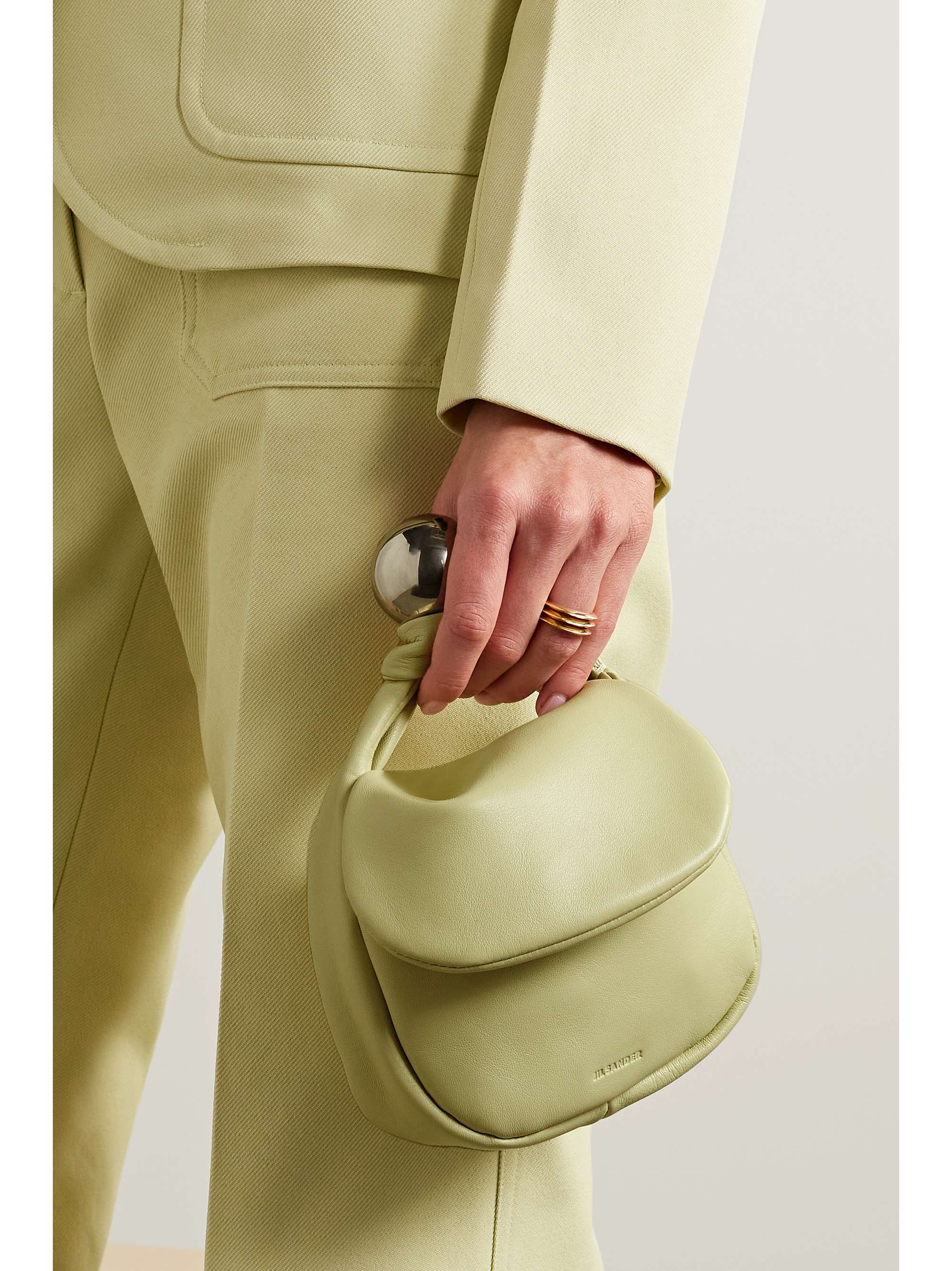 JIL SANDER Embellished leather tote