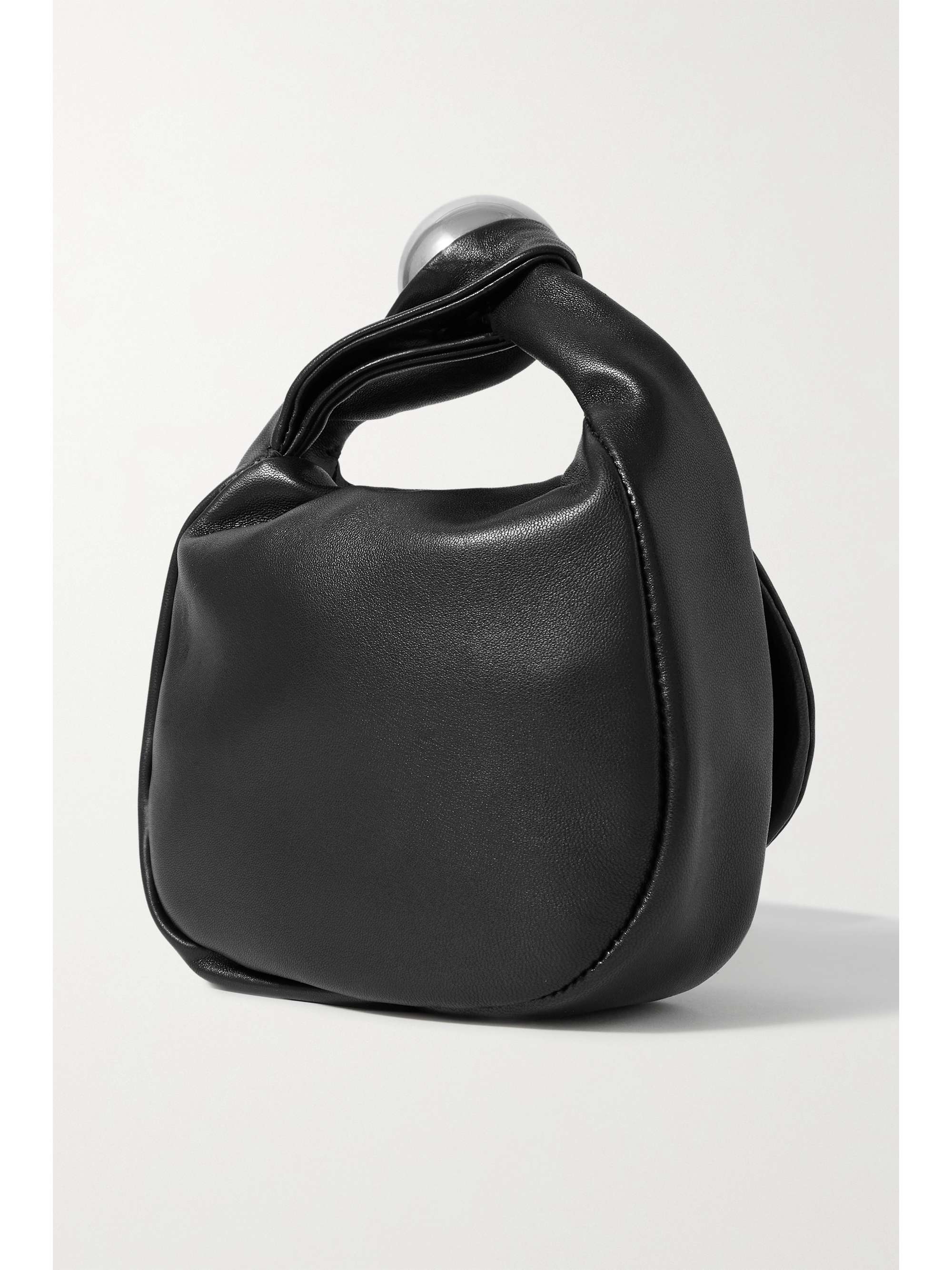 JIL SANDER Embellished leather clutch