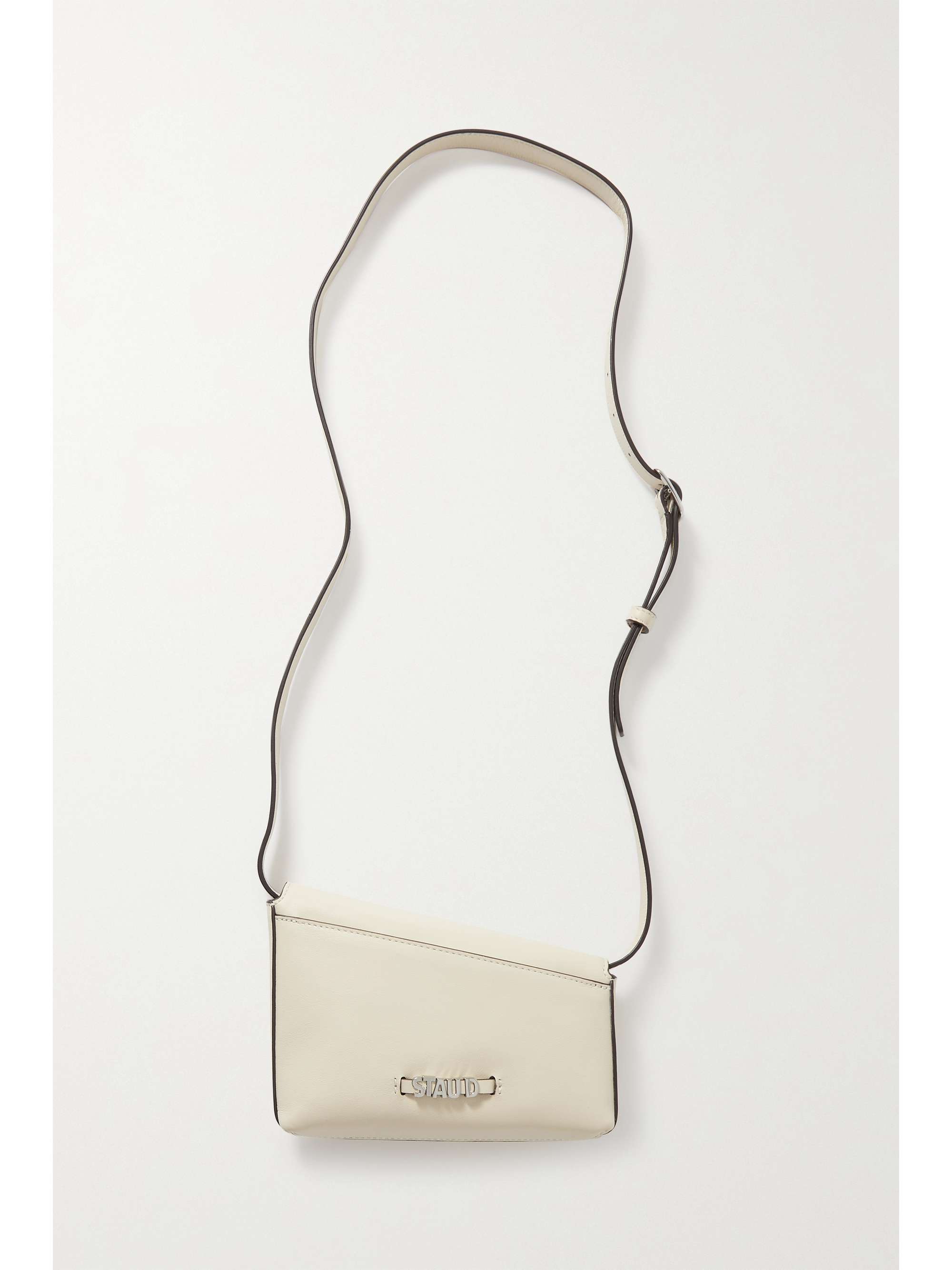 STAUD Acute leather shoulder bag NETAPORTER