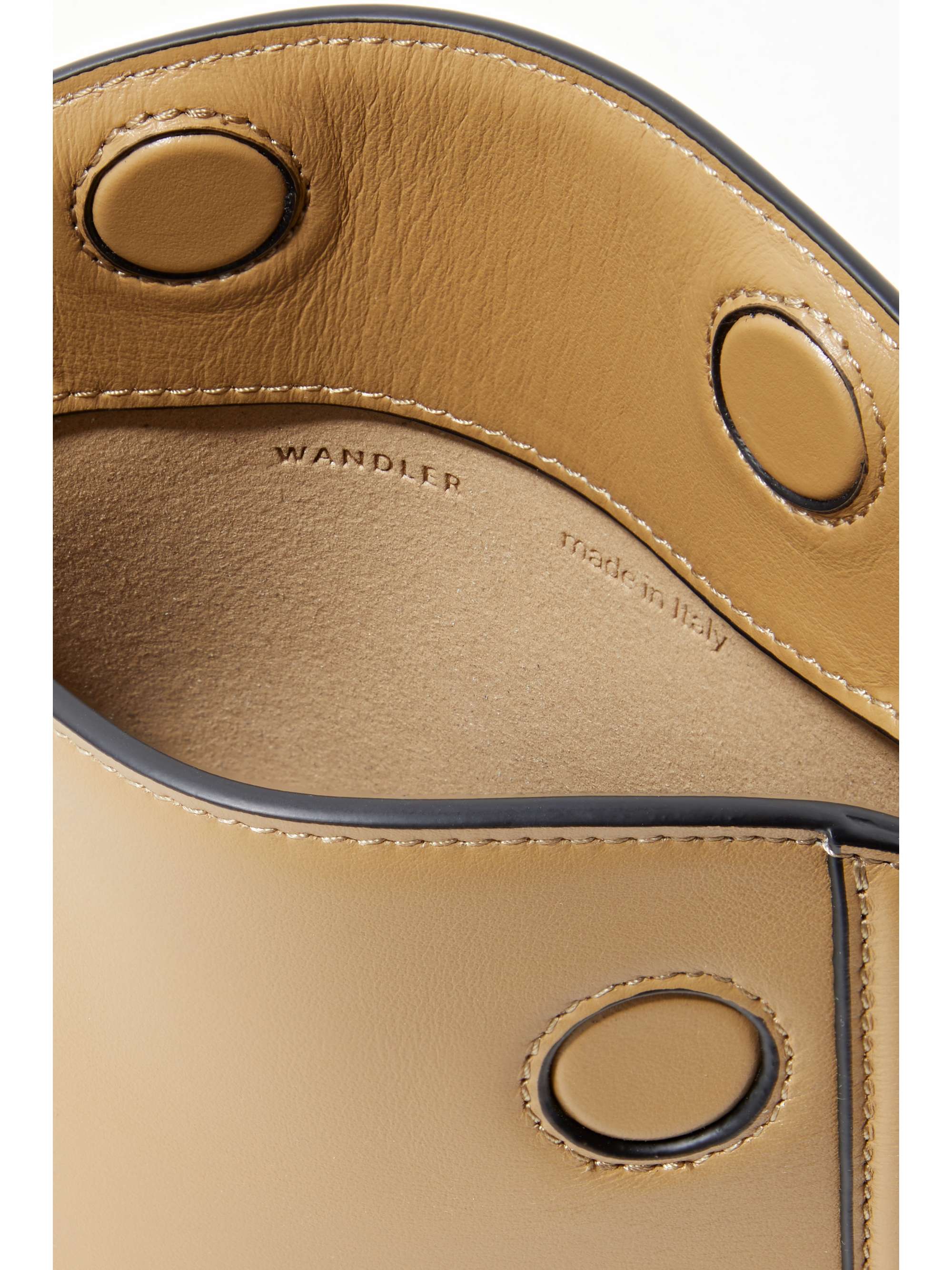 WANDLER + NET SUSTAIN Penelope micro leather shoulder bag