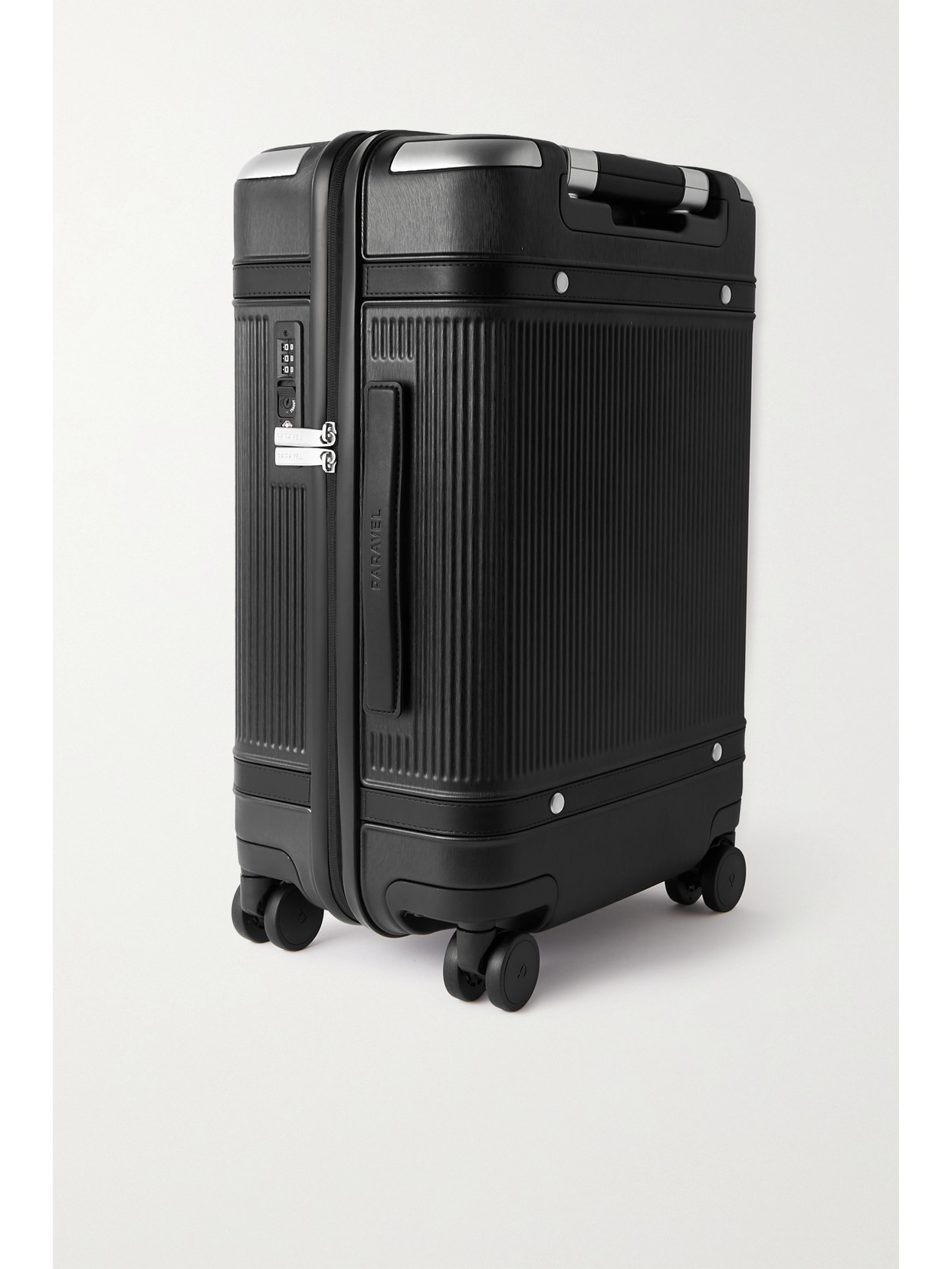 Paravel Aviator Carryon Plus Vegan Leathertrimmed Recycledhardshell