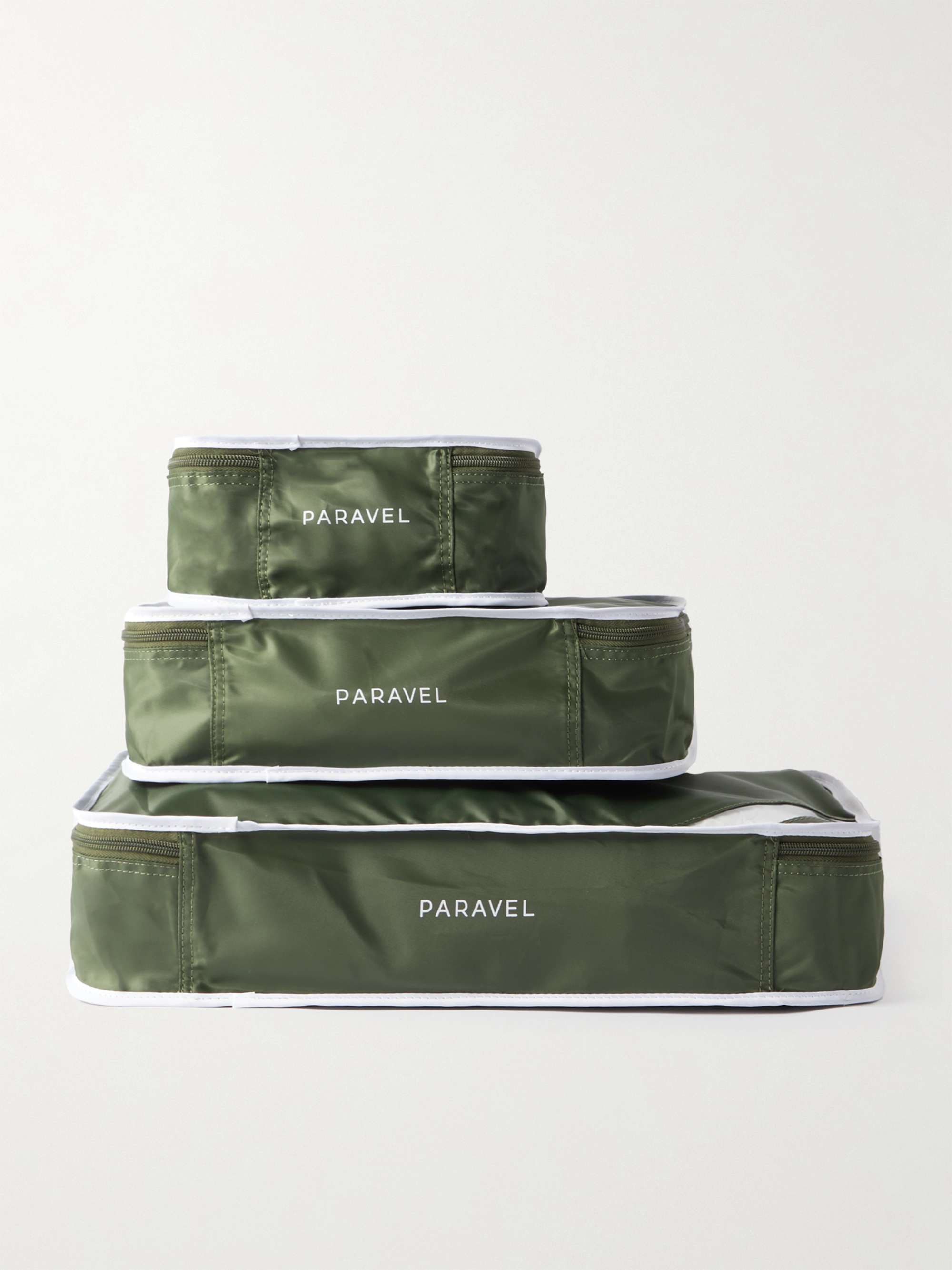PARAVEL Set of four recycled-nylon packing cubes