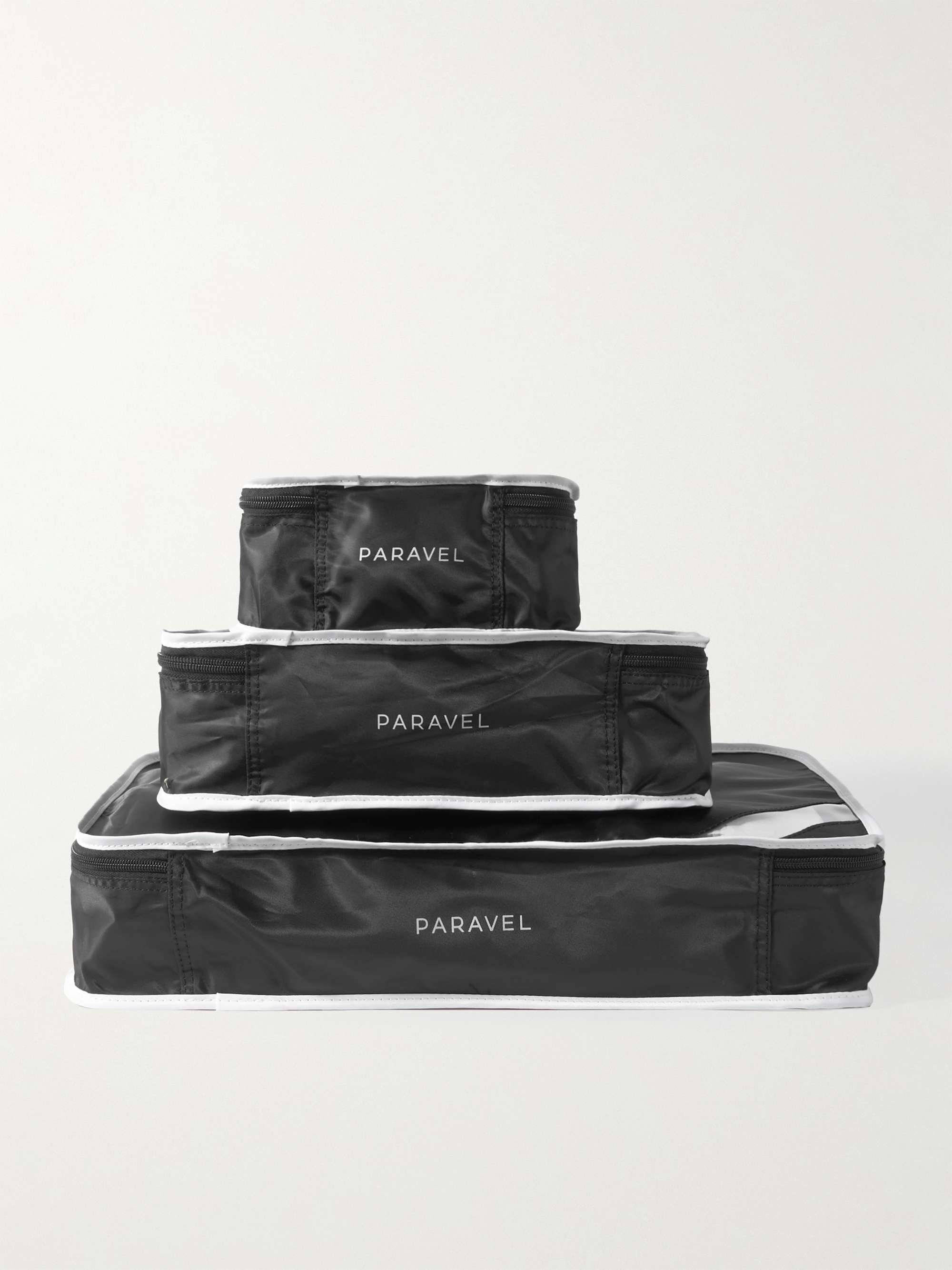 PARAVEL Set of four recycled-nylon packing cubes