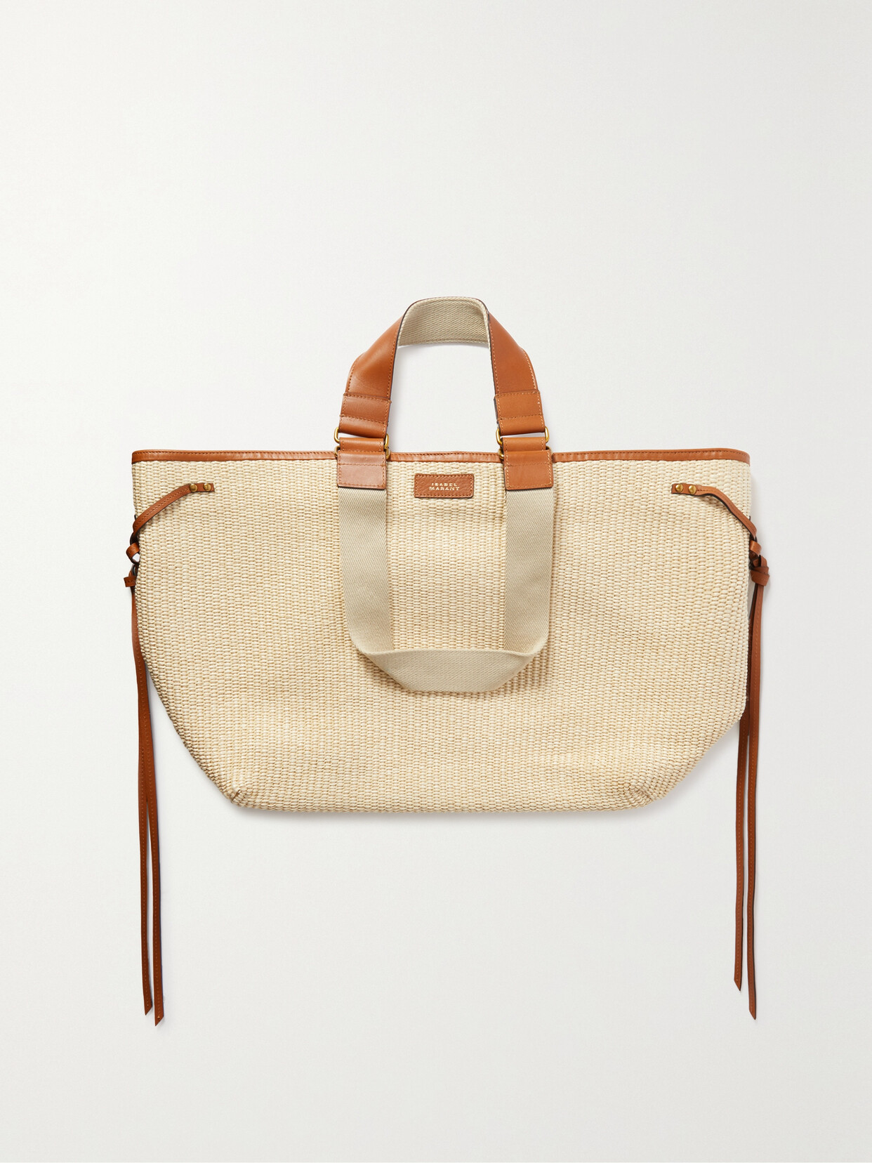 Isabel Marant - Wardy Leather-trimmed Raffia Tote - Neutrals