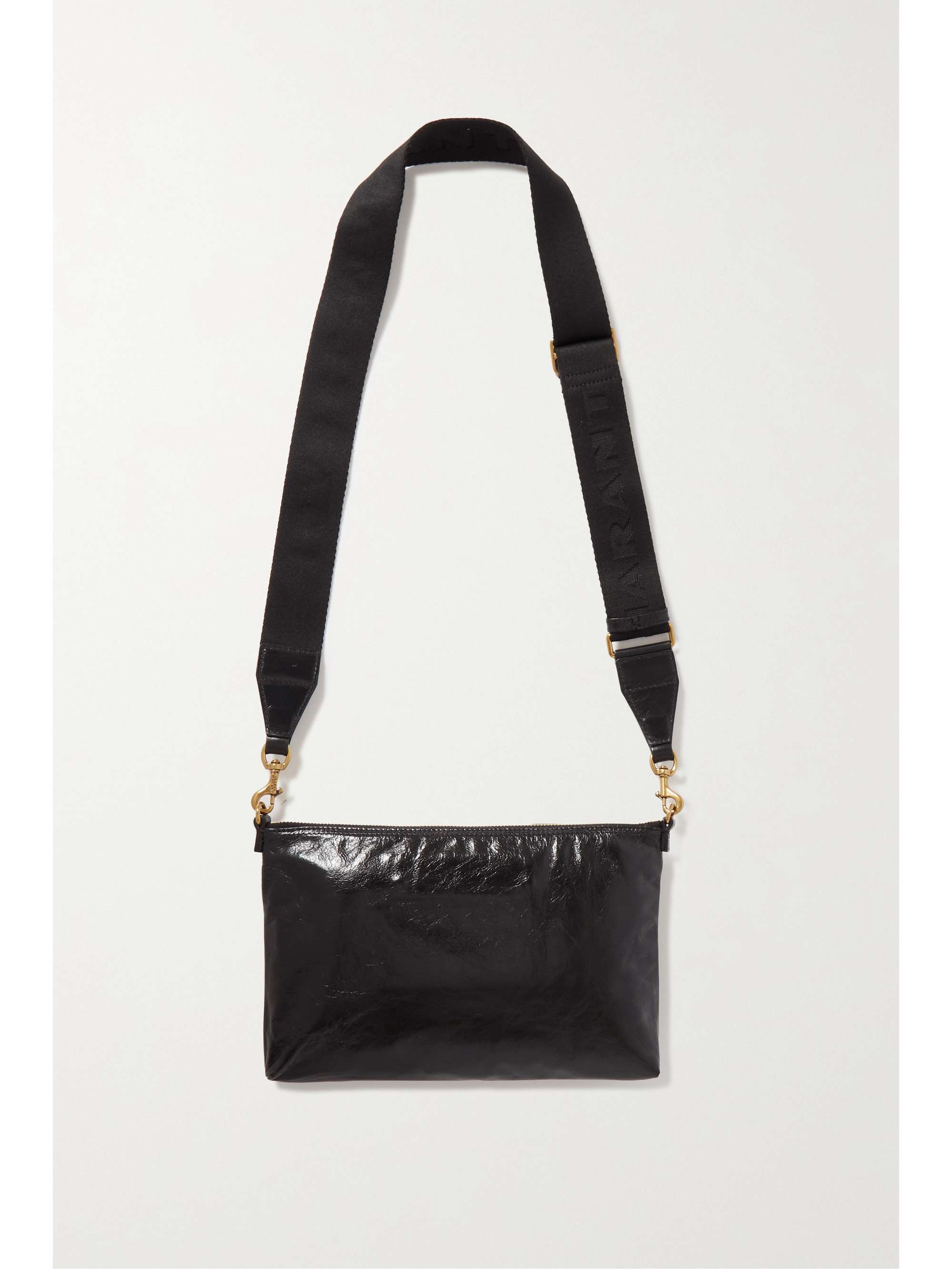 ISABEL MARANT Sac porté épaule en cuir glacé froissé Nessah
