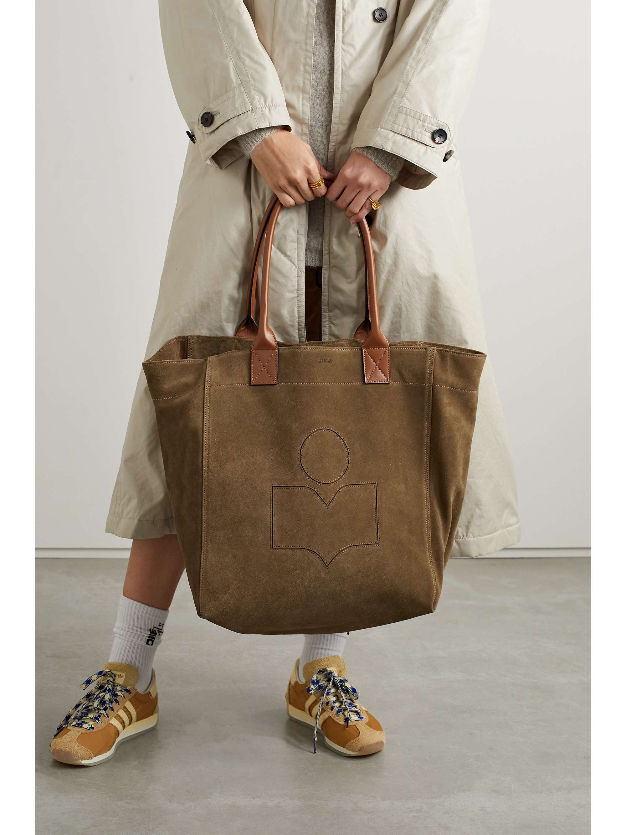 ISABEL MARANT Sac à main en daim à finitions en cuir Yenky
