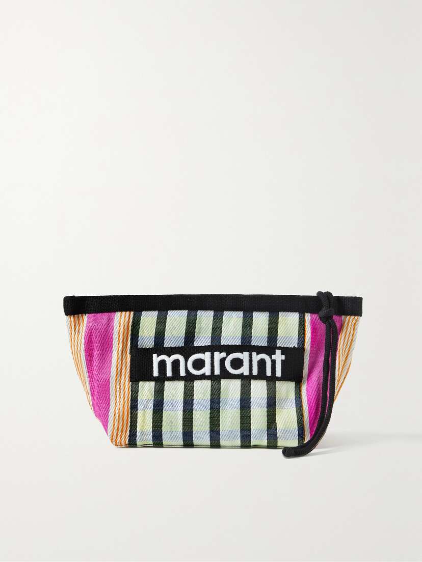 Isabel Marant Powden Striped Nylon Pouch