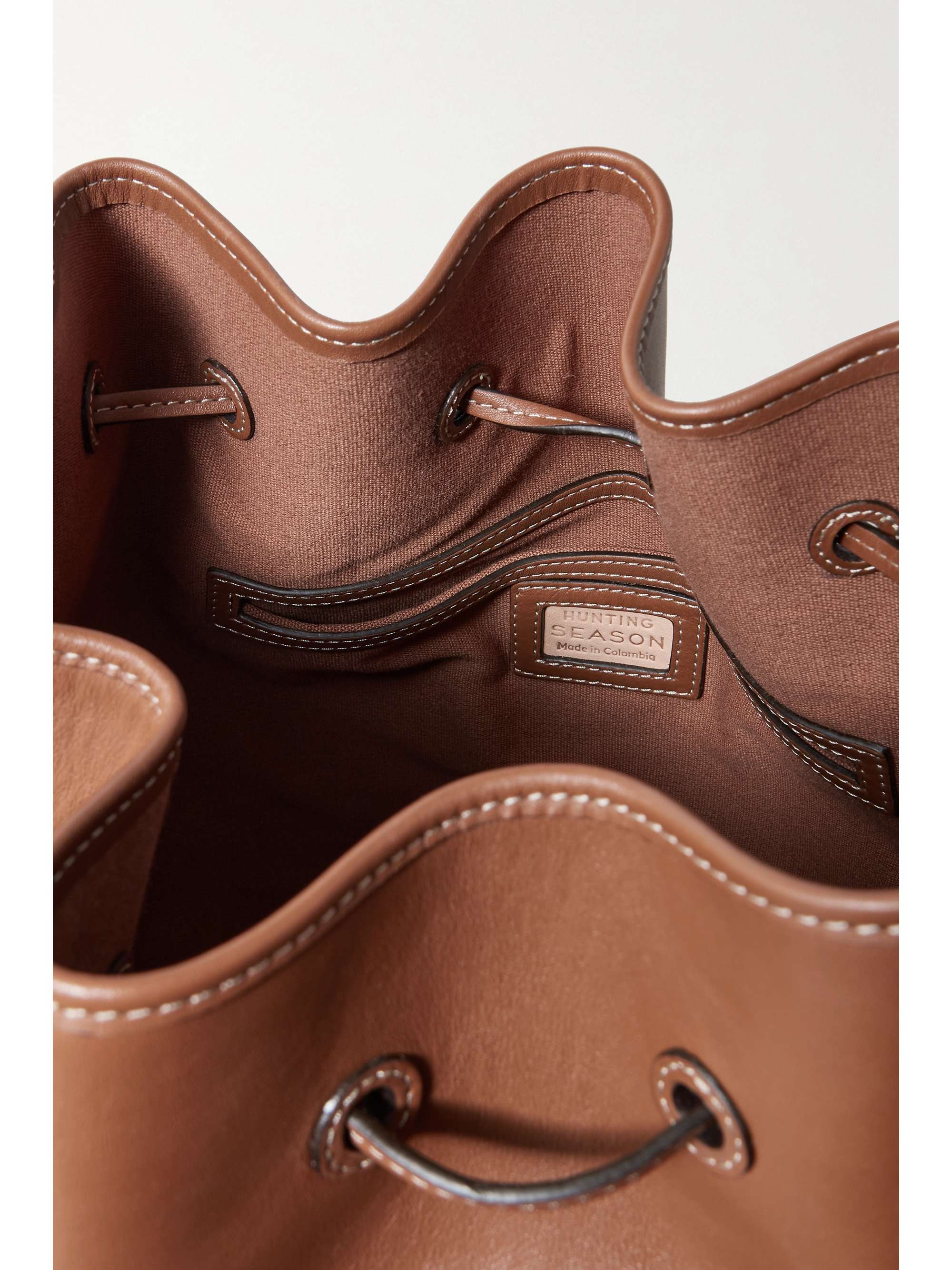 HUNTING SEASON The Extra Large Drawstring leather bucket bag