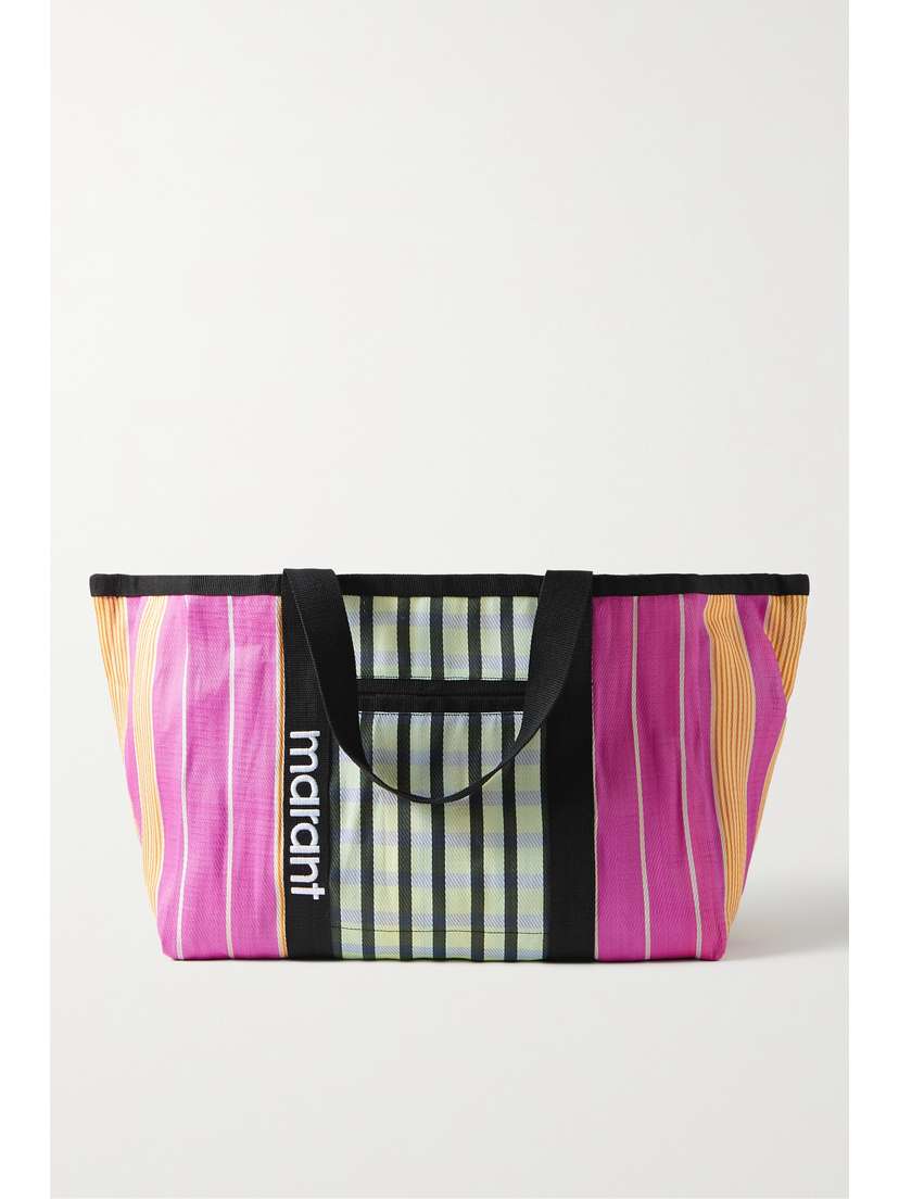 Isabel Marant Warden Striped Nylon Tote