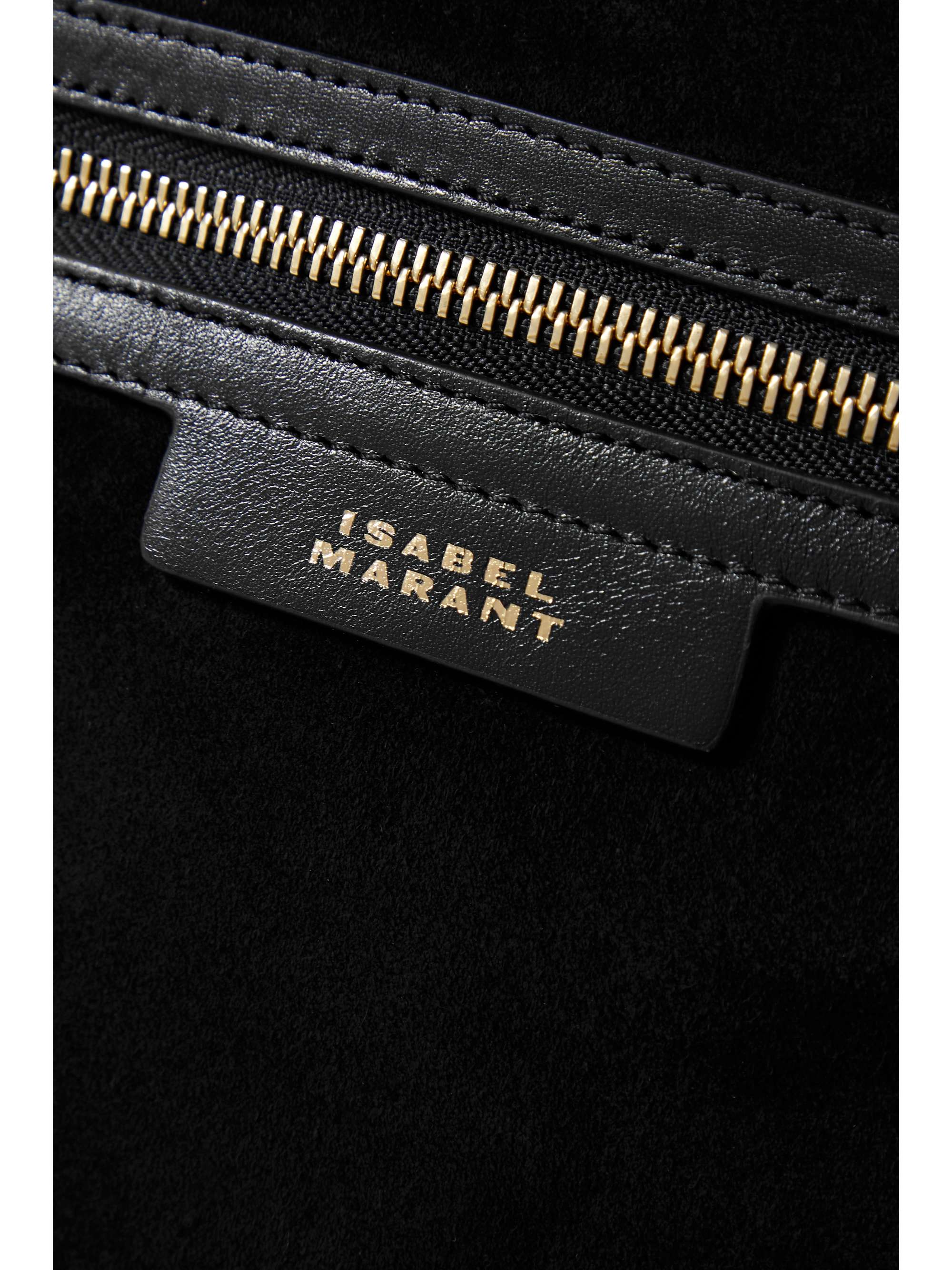 ISABEL MARANT Sac porté épaule en daim à finitions en cuir Botsy Day