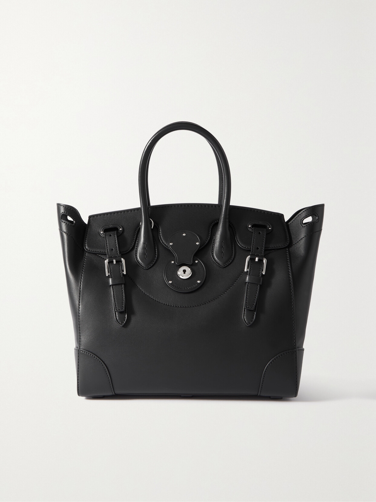 Ralph Lauren Collection - Soft Ricky Leather Tote - Black