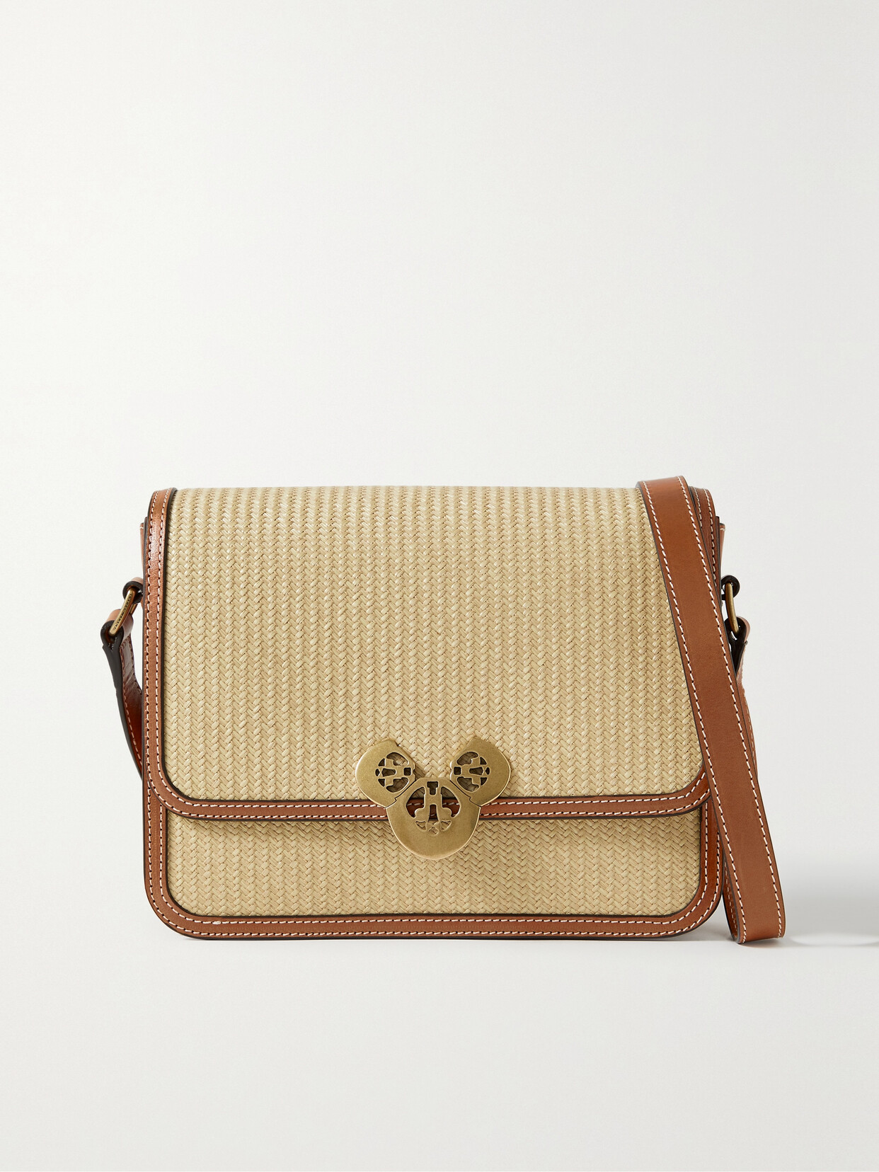 Isabel Marant - Elda Raffia And Leather Shoulder Bag - Neutrals