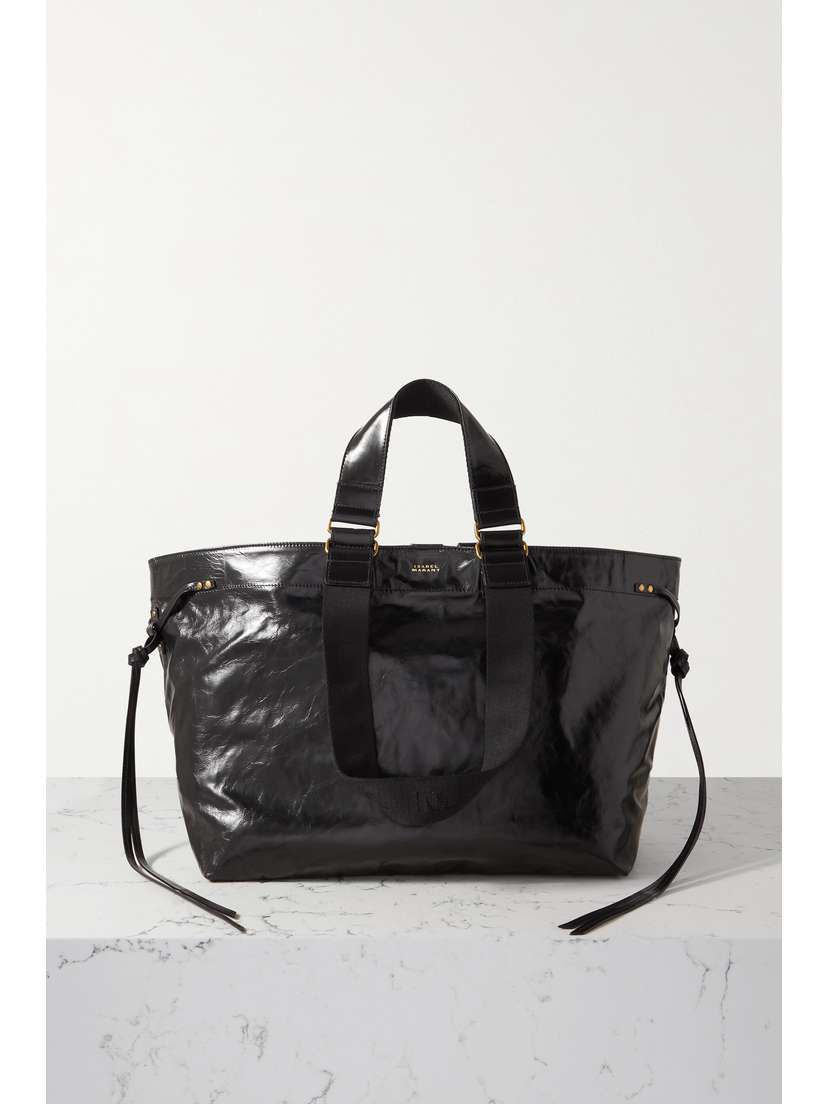 Isabel Marant Wardy Crinkled-leather Tote