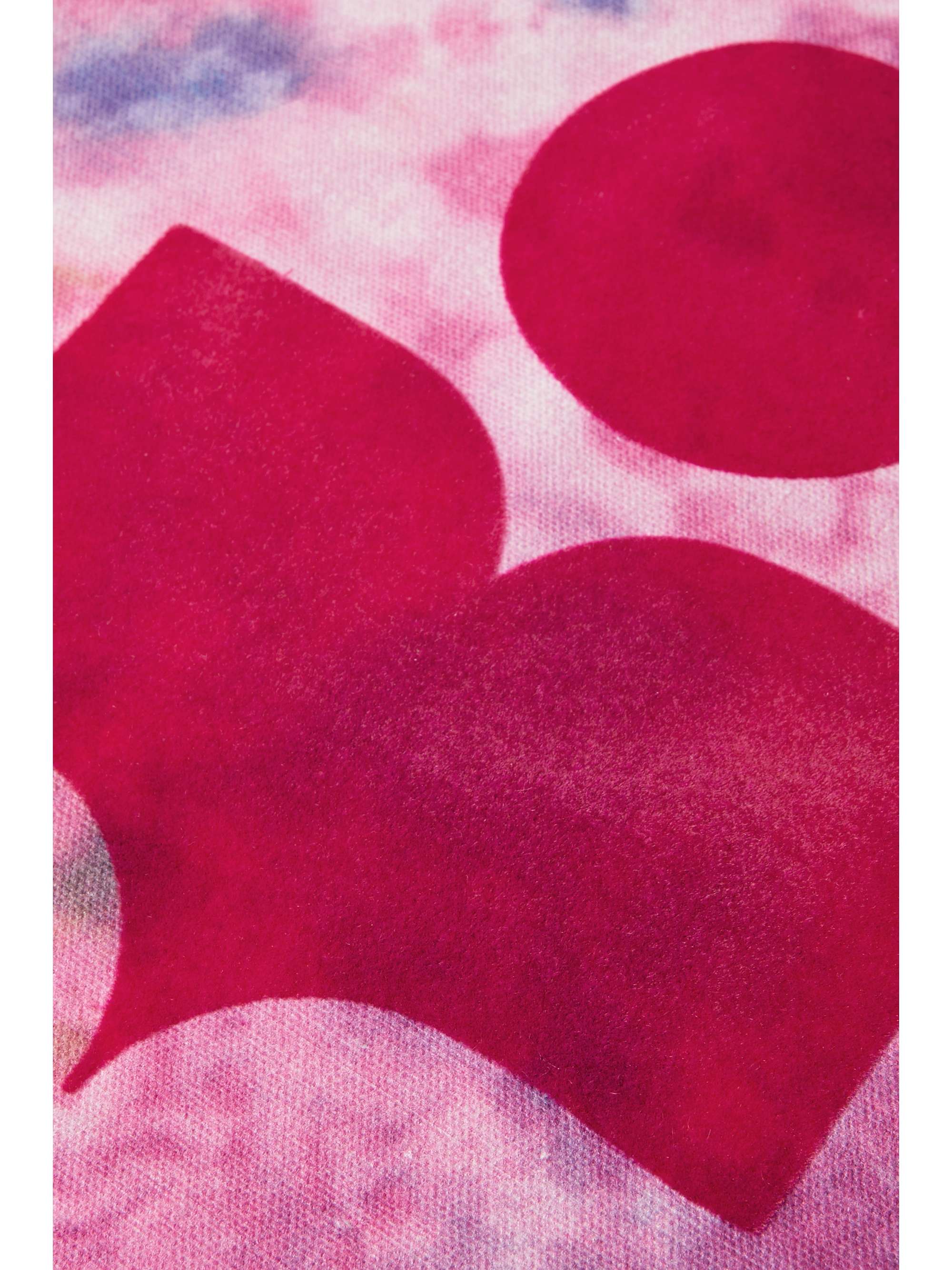 ISABEL MARANT Yenky flocked tie-dyed cotton-canvas tote