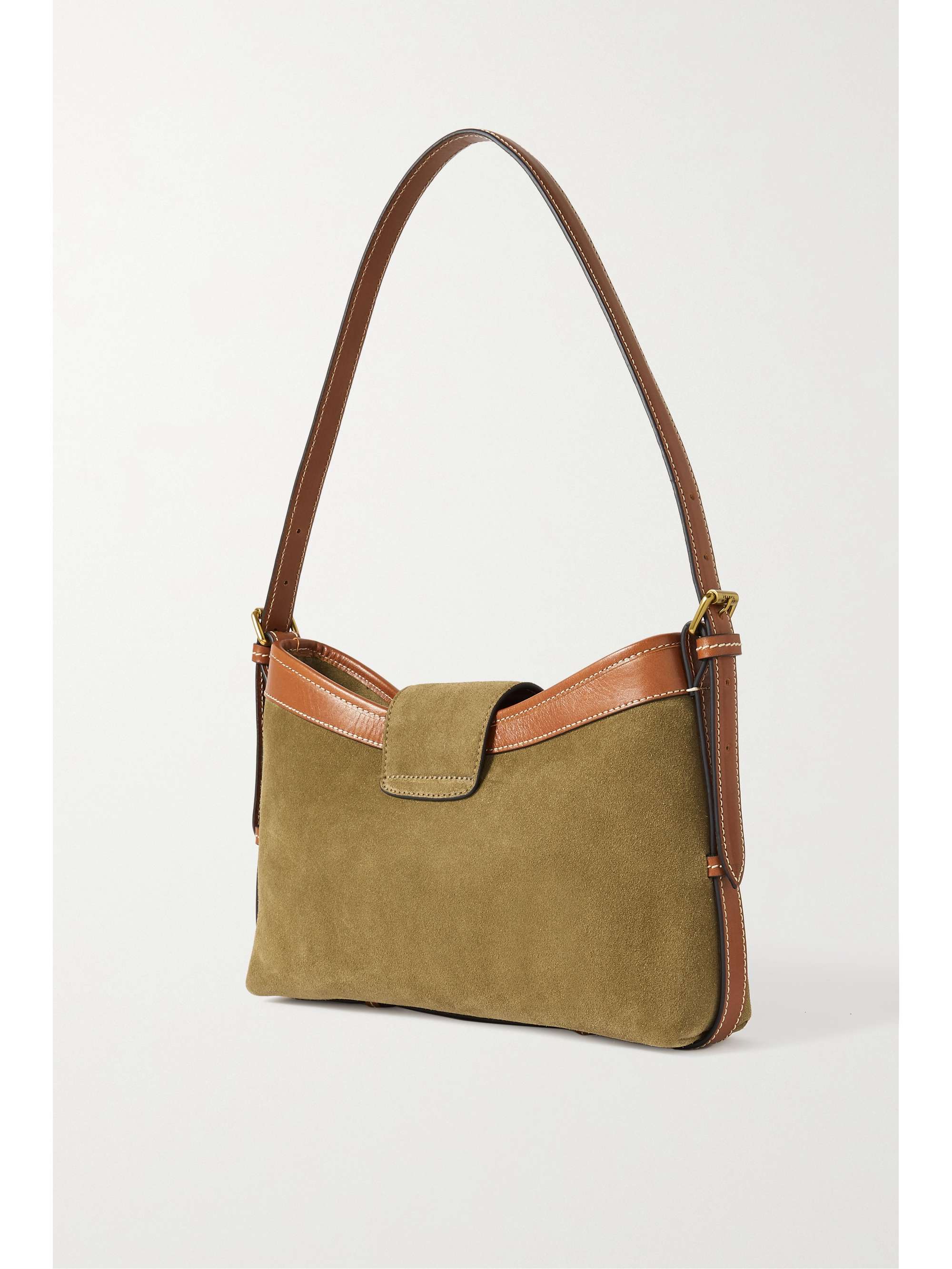 ISABEL MARANT Sac porté épaule en daim à finitions en cuir Botsy