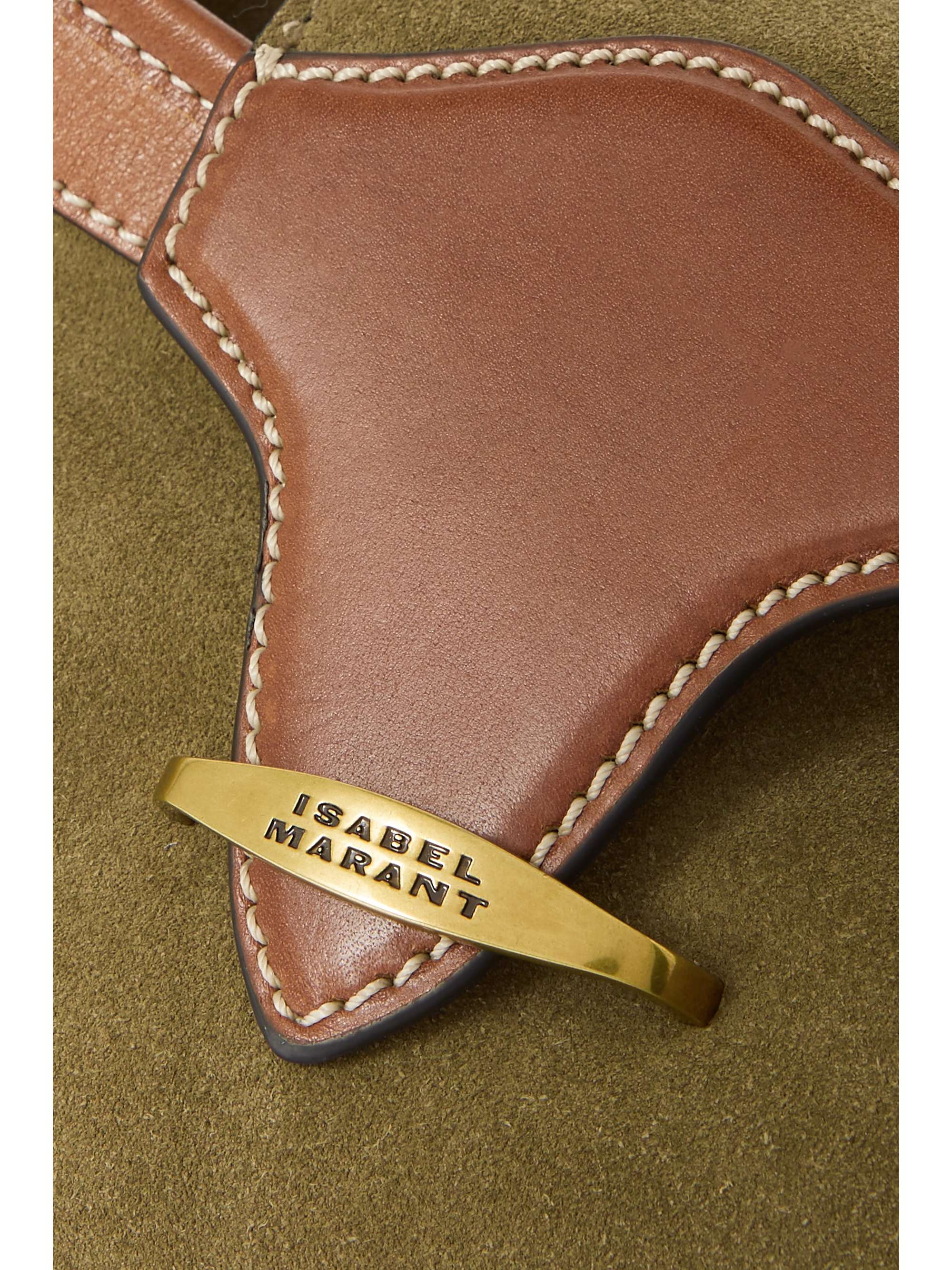 ISABEL MARANT Sac porté épaule en daim à finitions en cuir Botsy