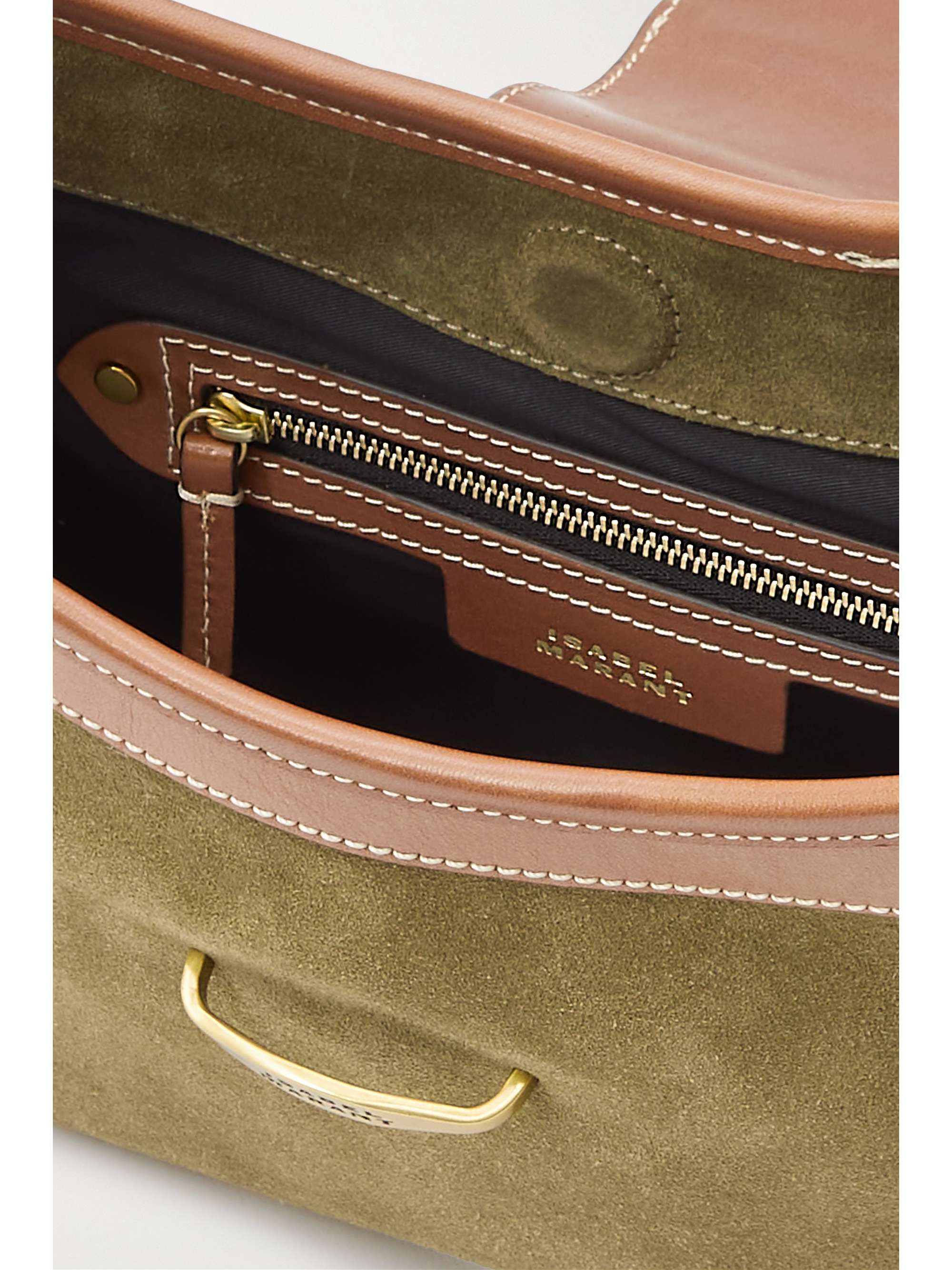 ISABEL MARANT Sac porté épaule en daim à finitions en cuir Botsy