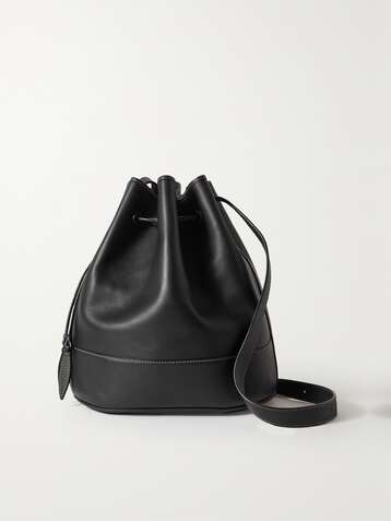 Alaïa - Rose Marie Small Laser-Cut Leather Bucket Bag - Black - One Size - Net A Porter