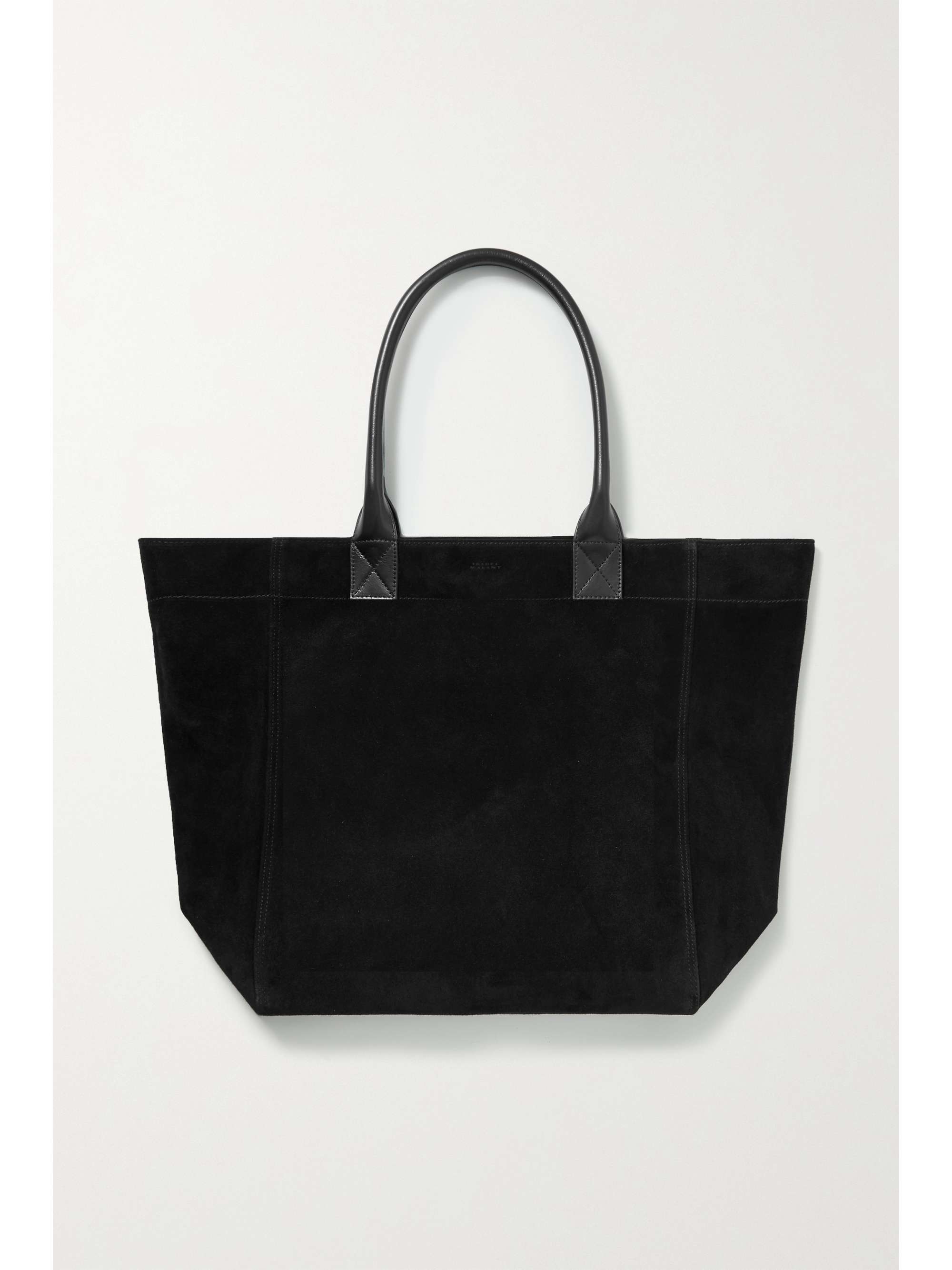 ISABEL MARANT Yenky leather-trimmed suede tote