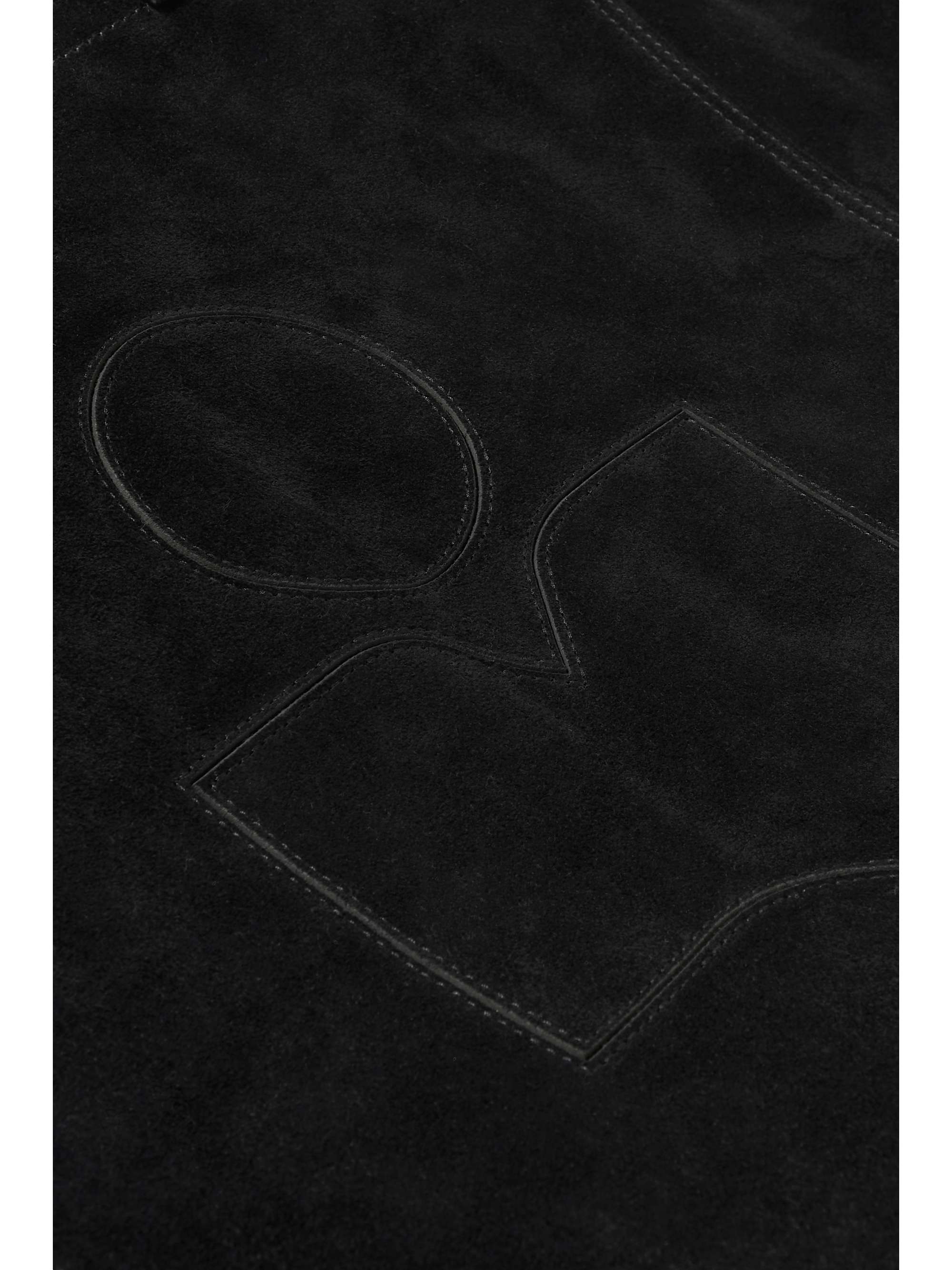ISABEL MARANT Yenky leather-trimmed suede tote