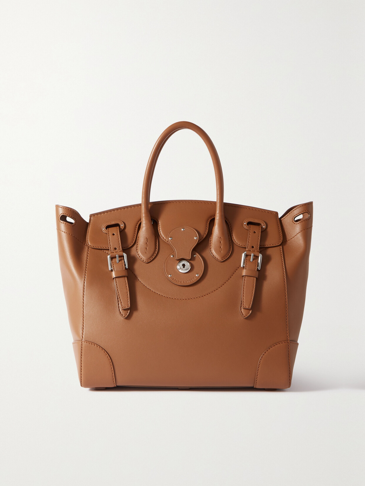 RALPH LAUREN SOFT RICKY LEATHER TOTE