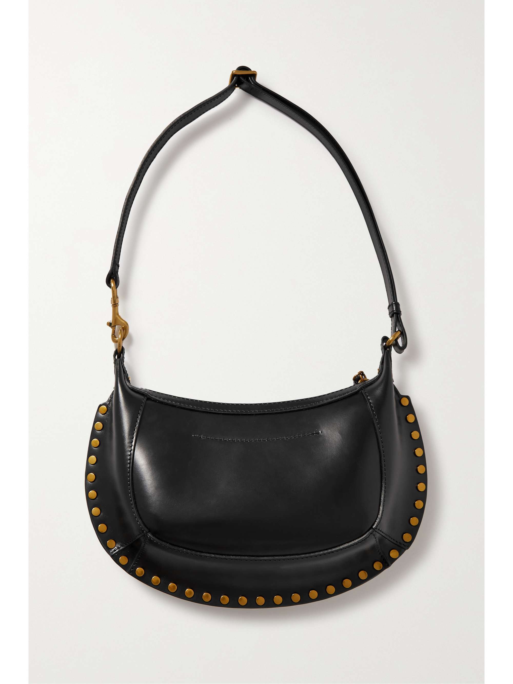 Black Oskan Moon studded leather shoulder bag | ISABEL MARANT | NET-A ...