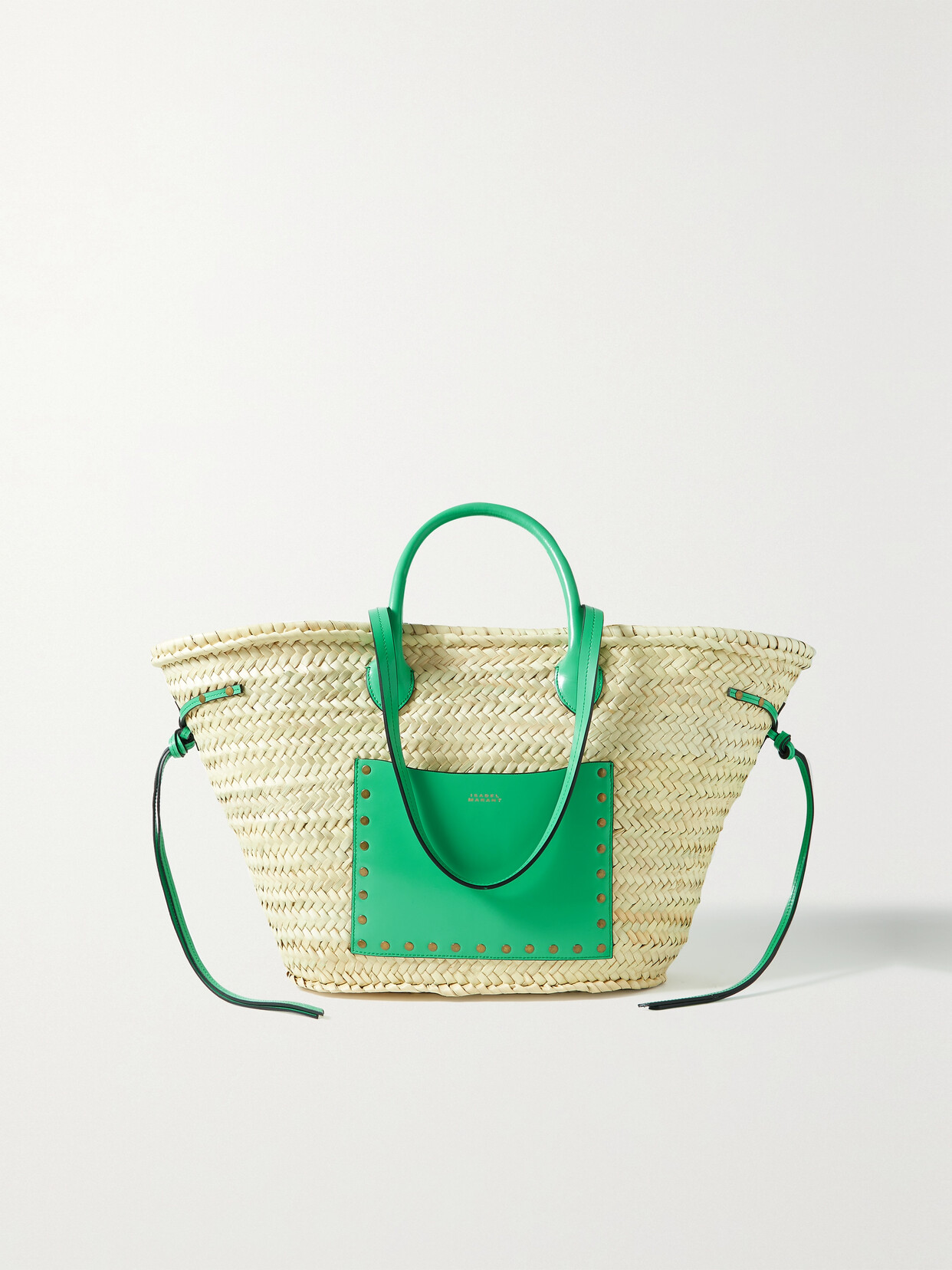 Isabel Marant - Cadix Leather-trimmed Raffia Tote - Neutrals