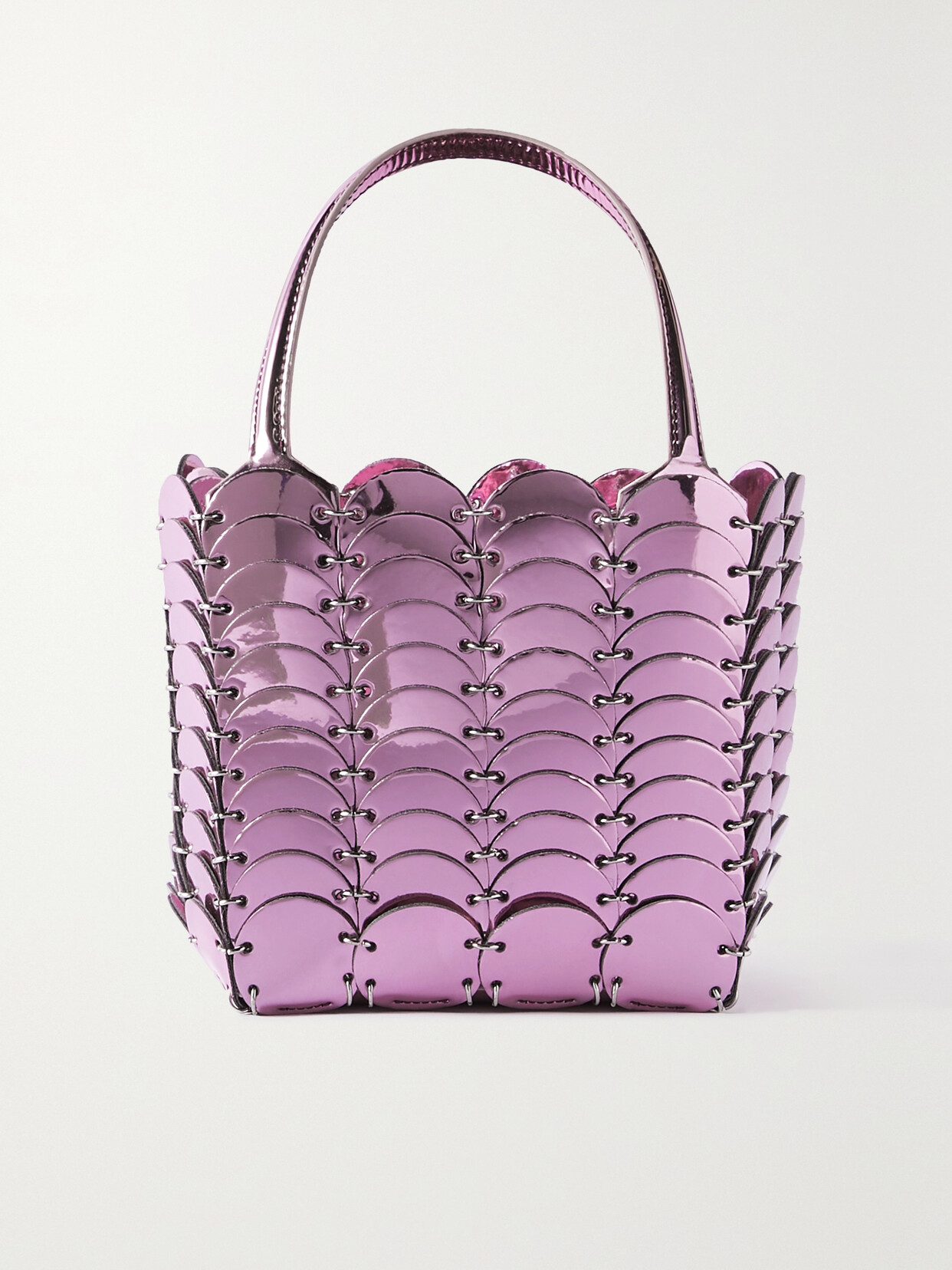 Paco Rabanne - Pacoïo Caba Mini Sequined Chainmail Shoulder Bag - Pink