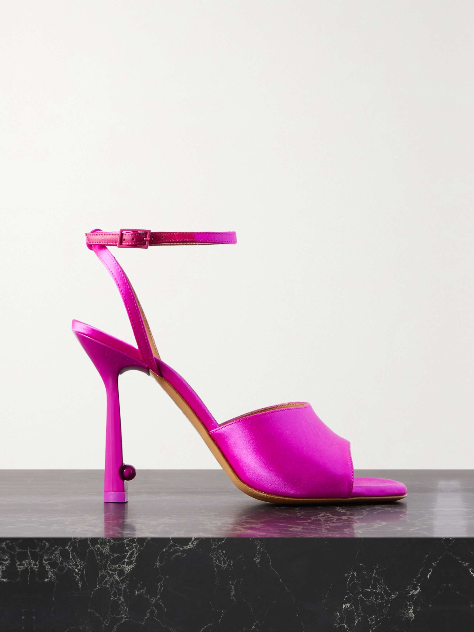 OFF-WHITE Lollipop satin sandals | NET-A-PORTER
