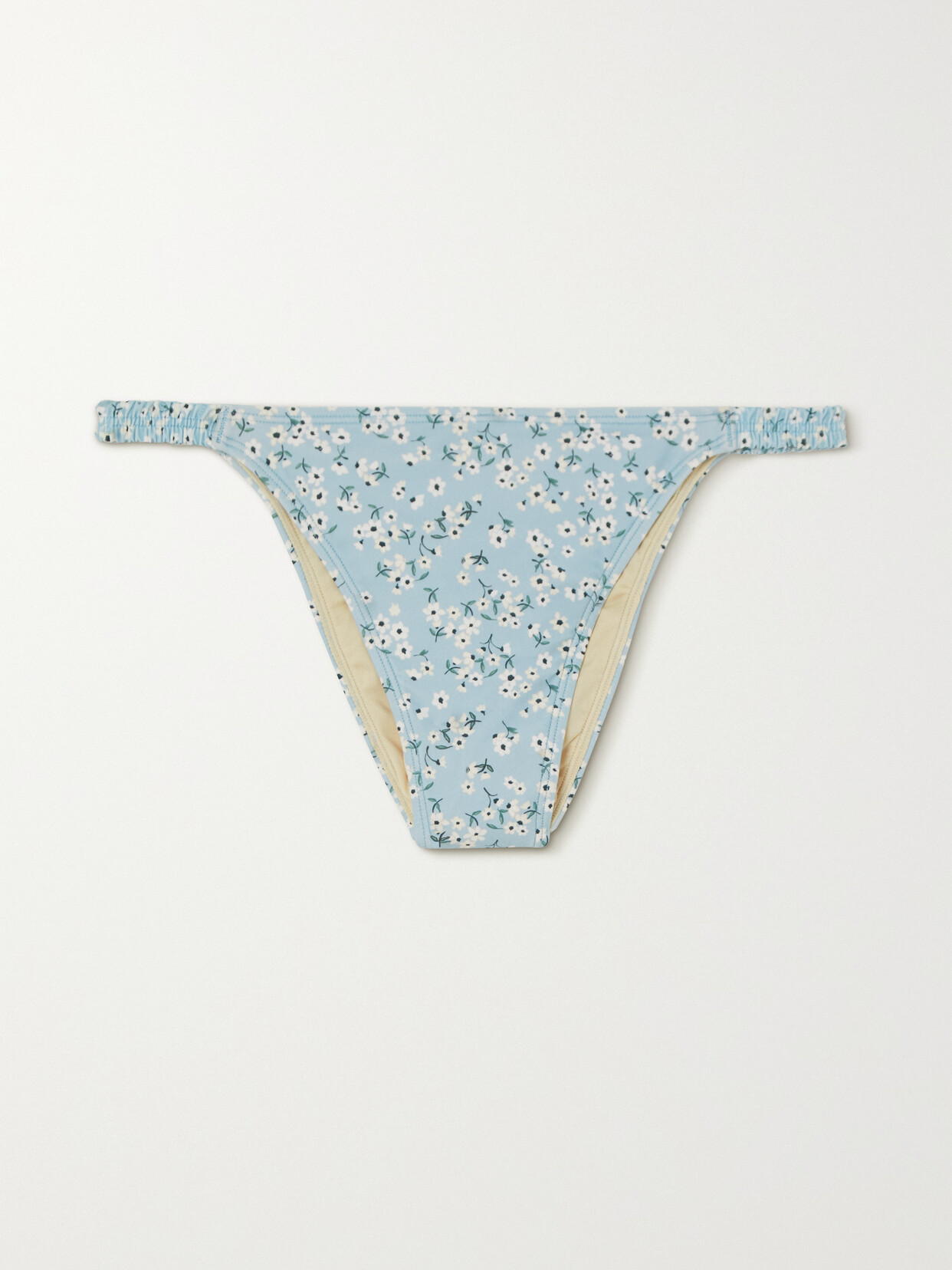 Peony + Net Sustain Floral-print Stretch-econyl Bikini Briefs