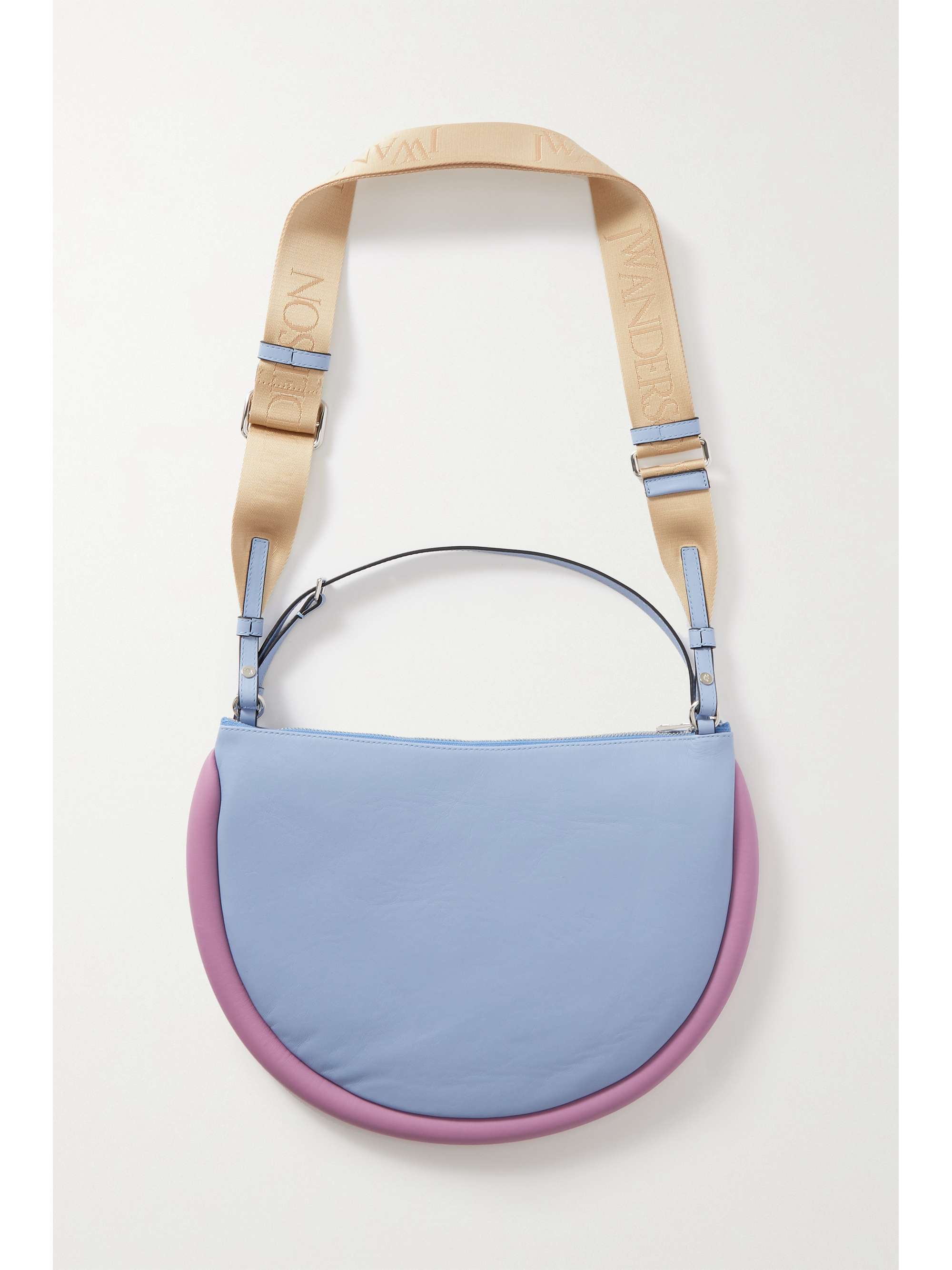 JW ANDERSON The Bumper Moon twotone leather shoulder bag NETAPORTER