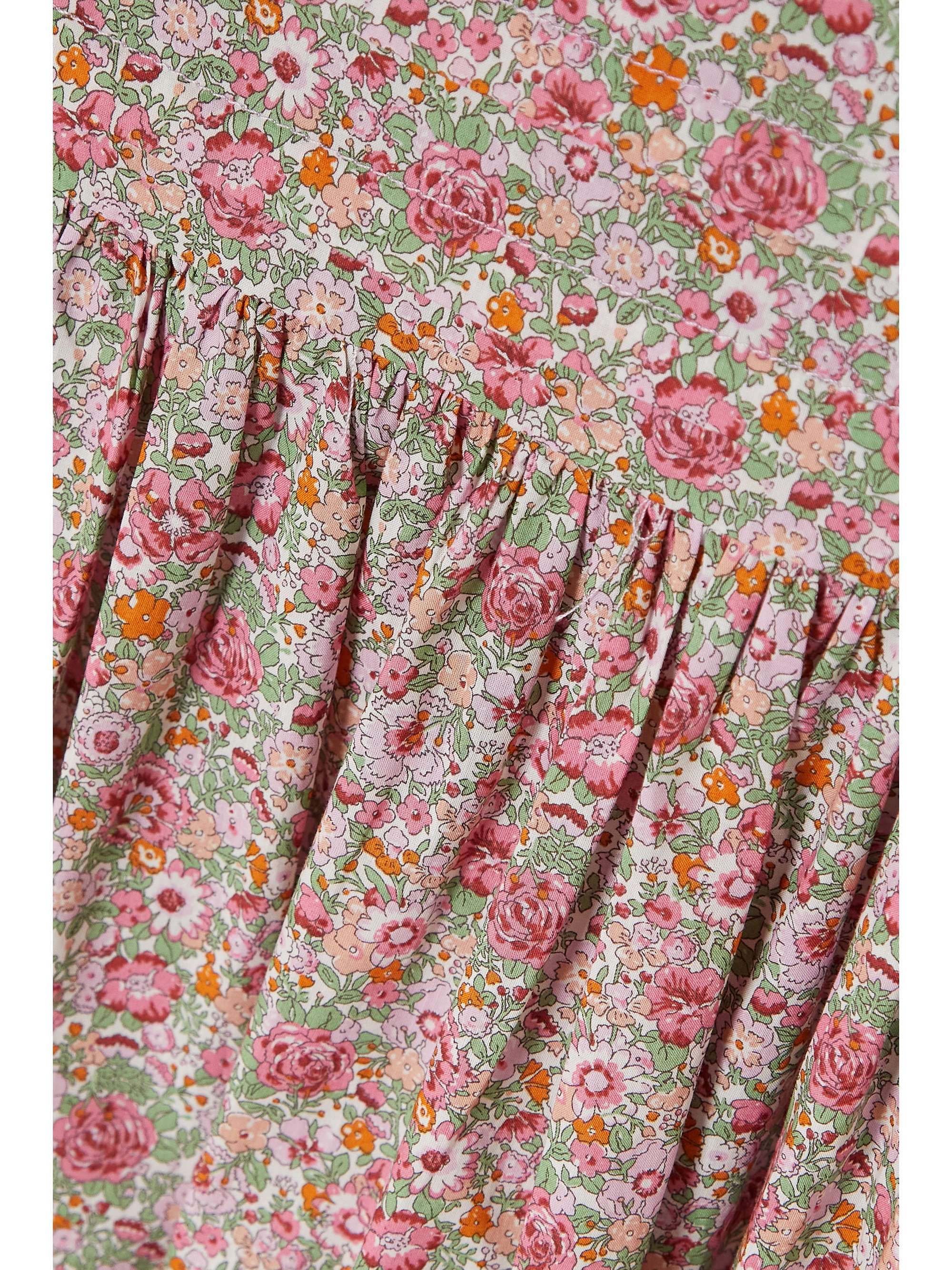 O PIONEERS Willa pintucked floral-print cotton dress
