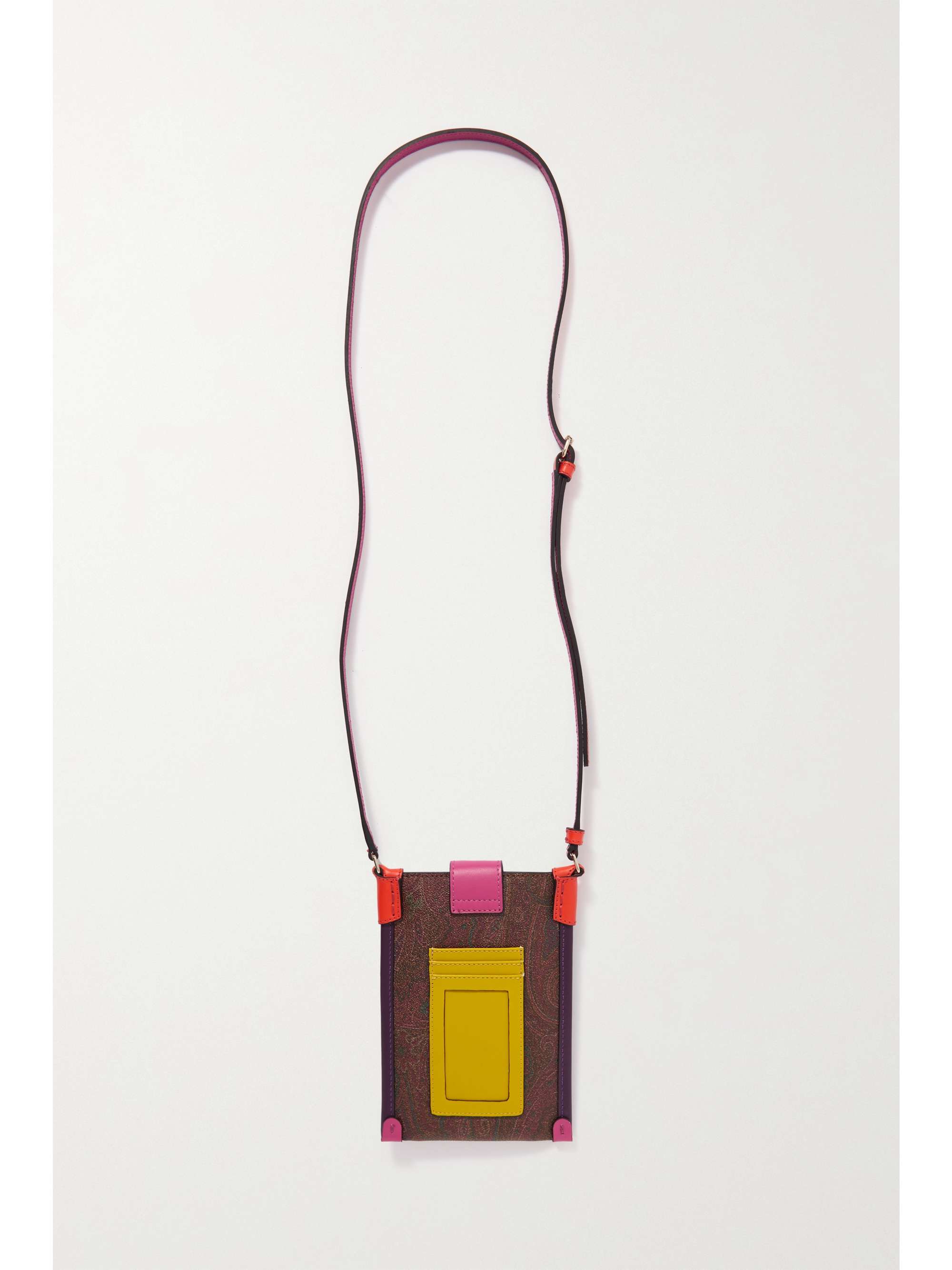 ETRO Smartphone-Hülle aus Leder mit Paisley-Print