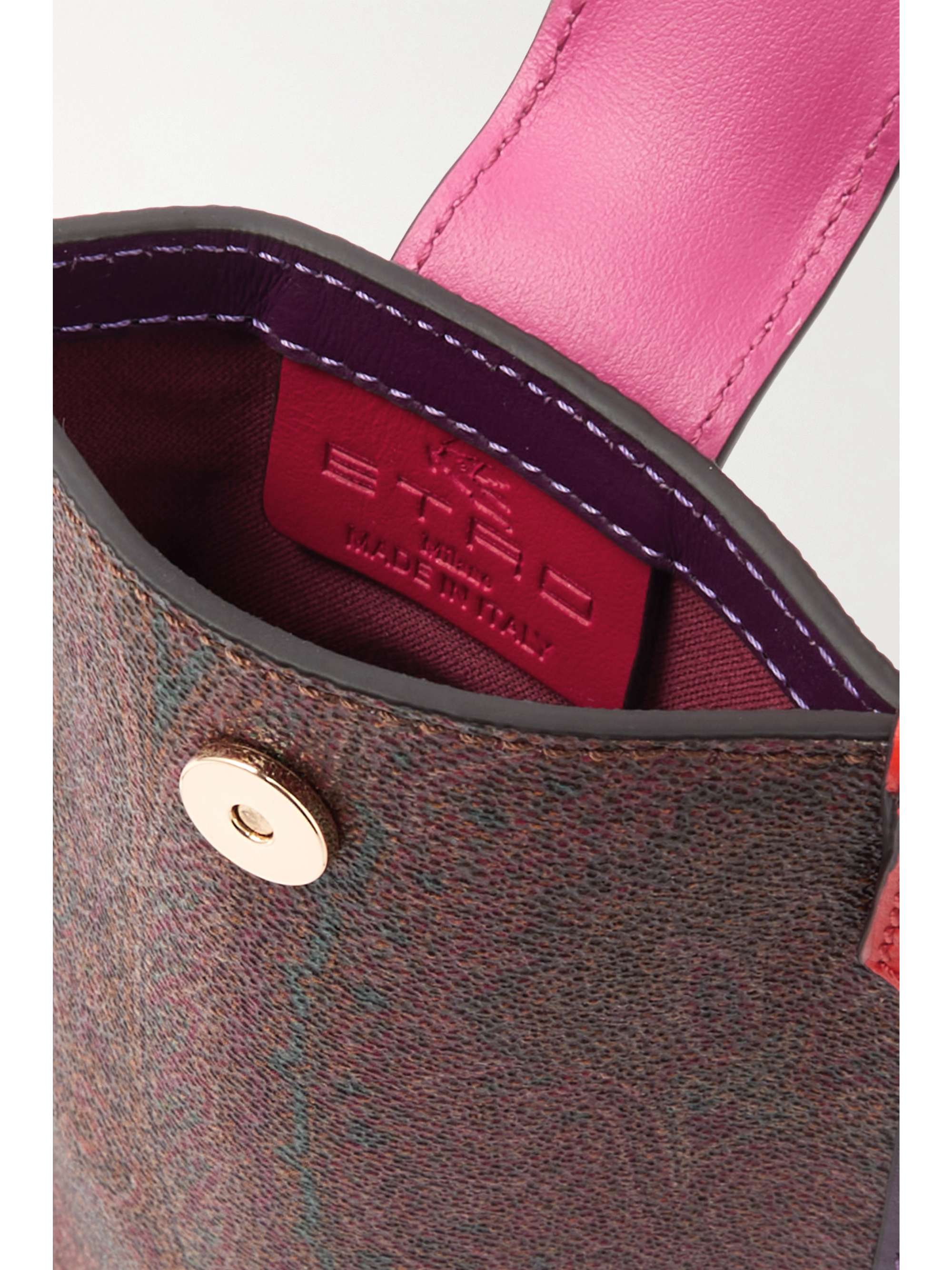 ETRO Smartphone-Hülle aus Leder mit Paisley-Print