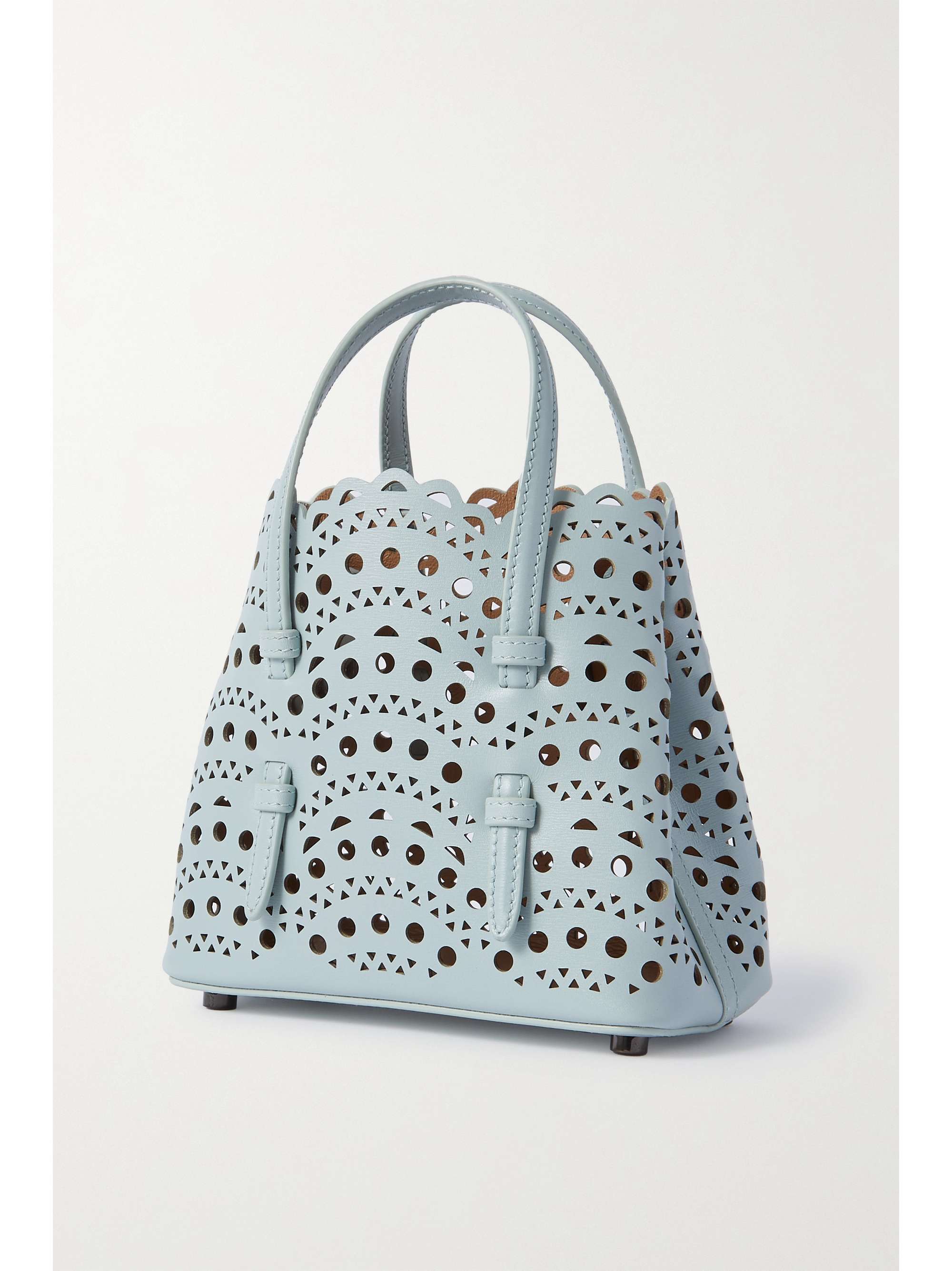 ALAÏA Le Mina 16 Vienne Wave leather tote