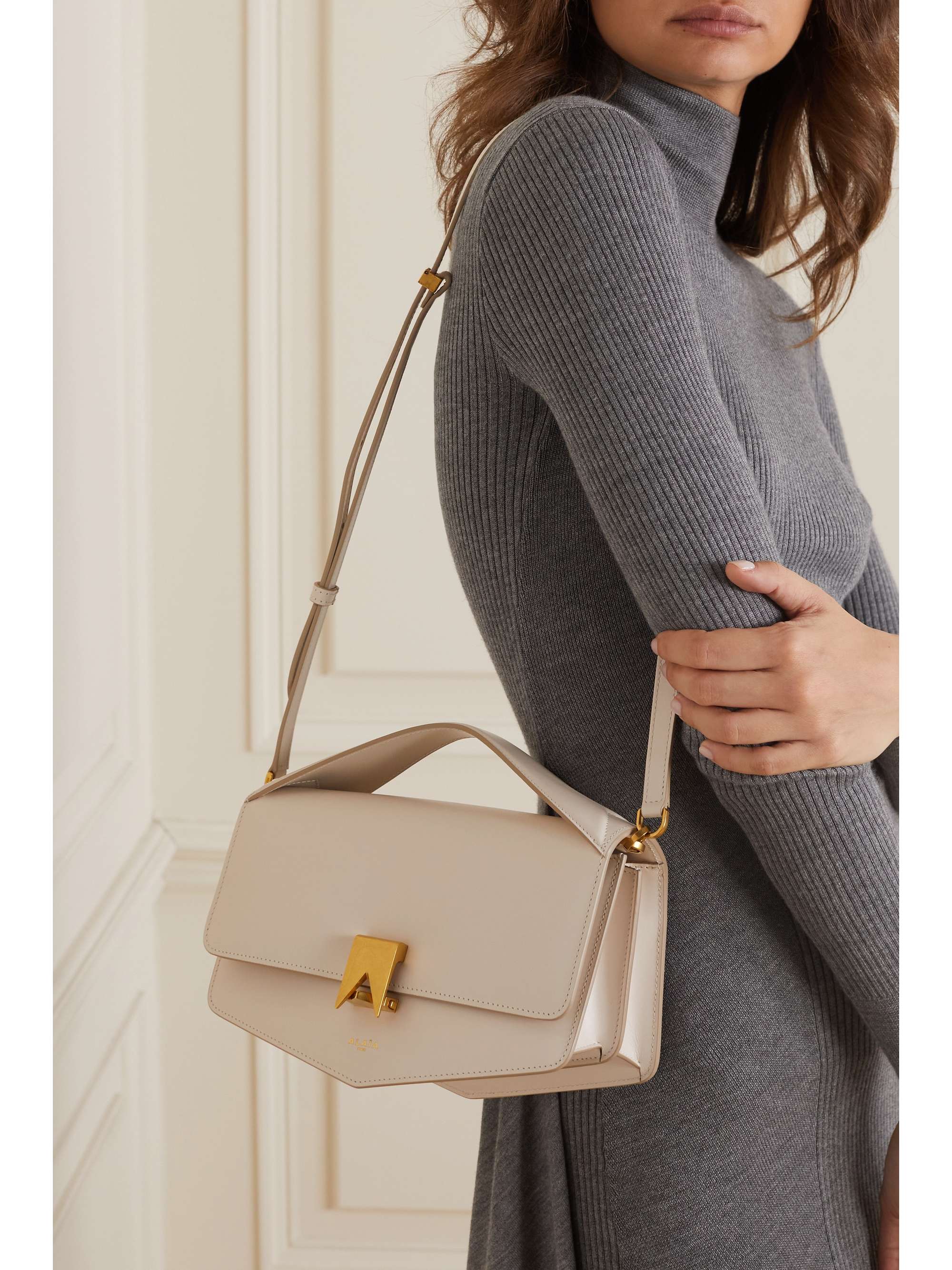 ALAÏA Le Papa leather shoulder bag