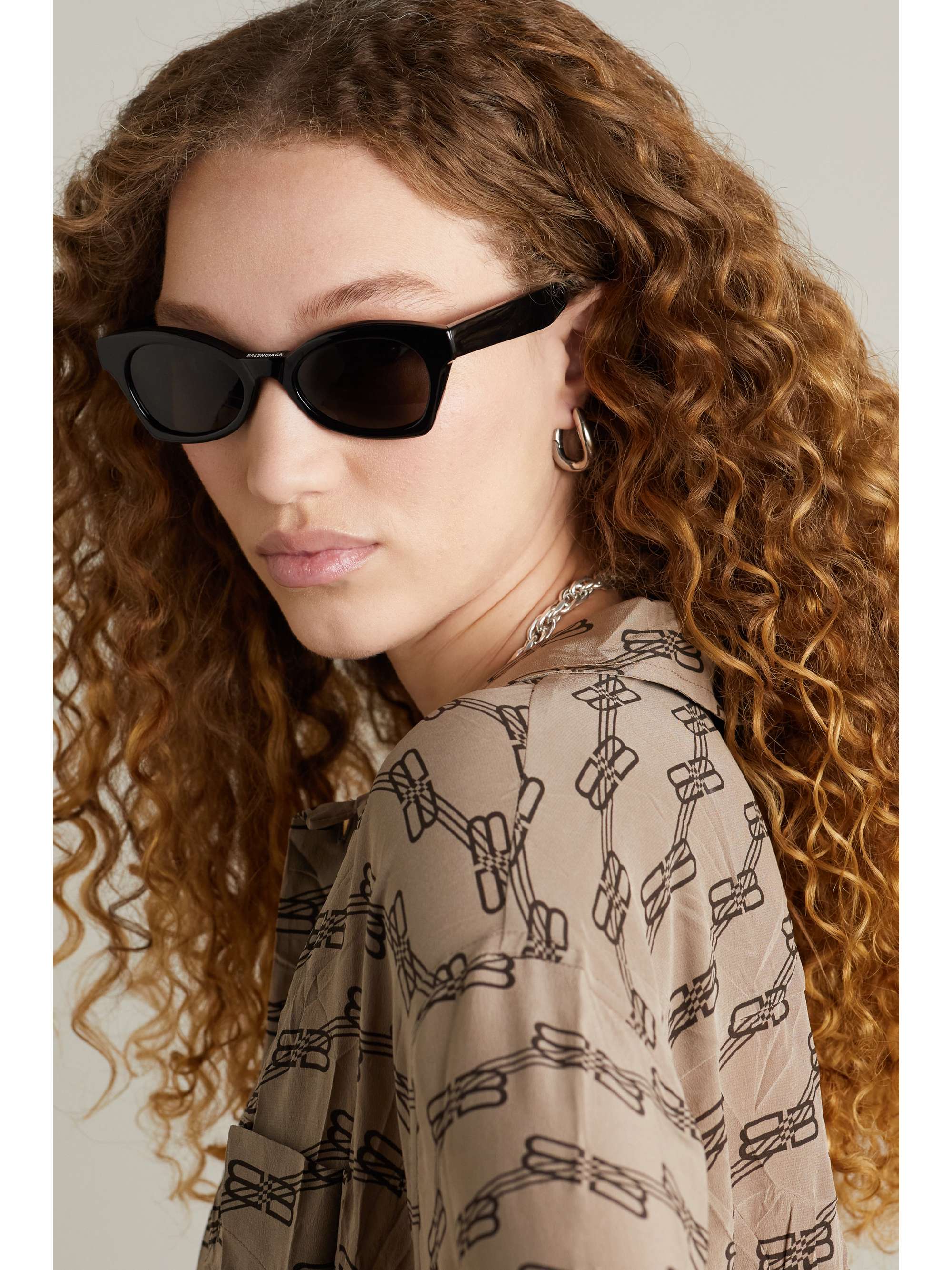BALENCIAGA EYEWEAR Cateye acetate sunglasses NETAPORTER