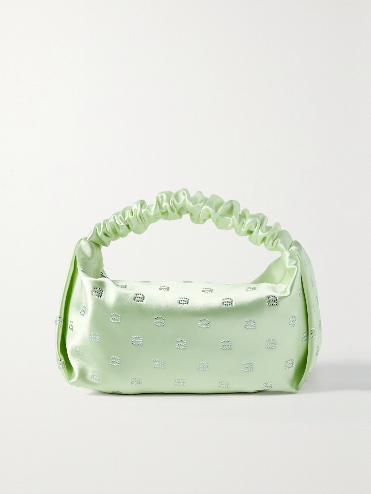 Alexander Wang - Mini Crystal-embellished Satin Tote - Green