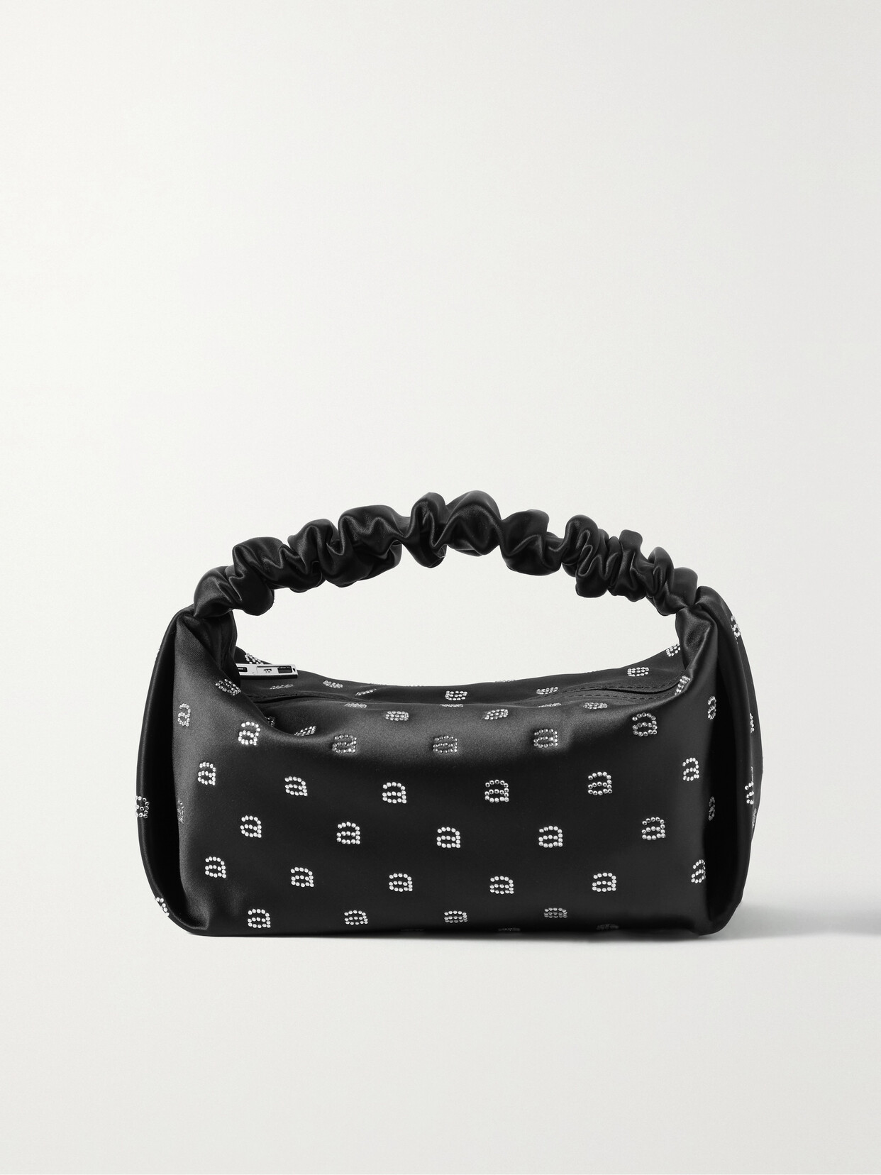 Alexander Wang - Mini Crystal-embellished Satin Tote - Black