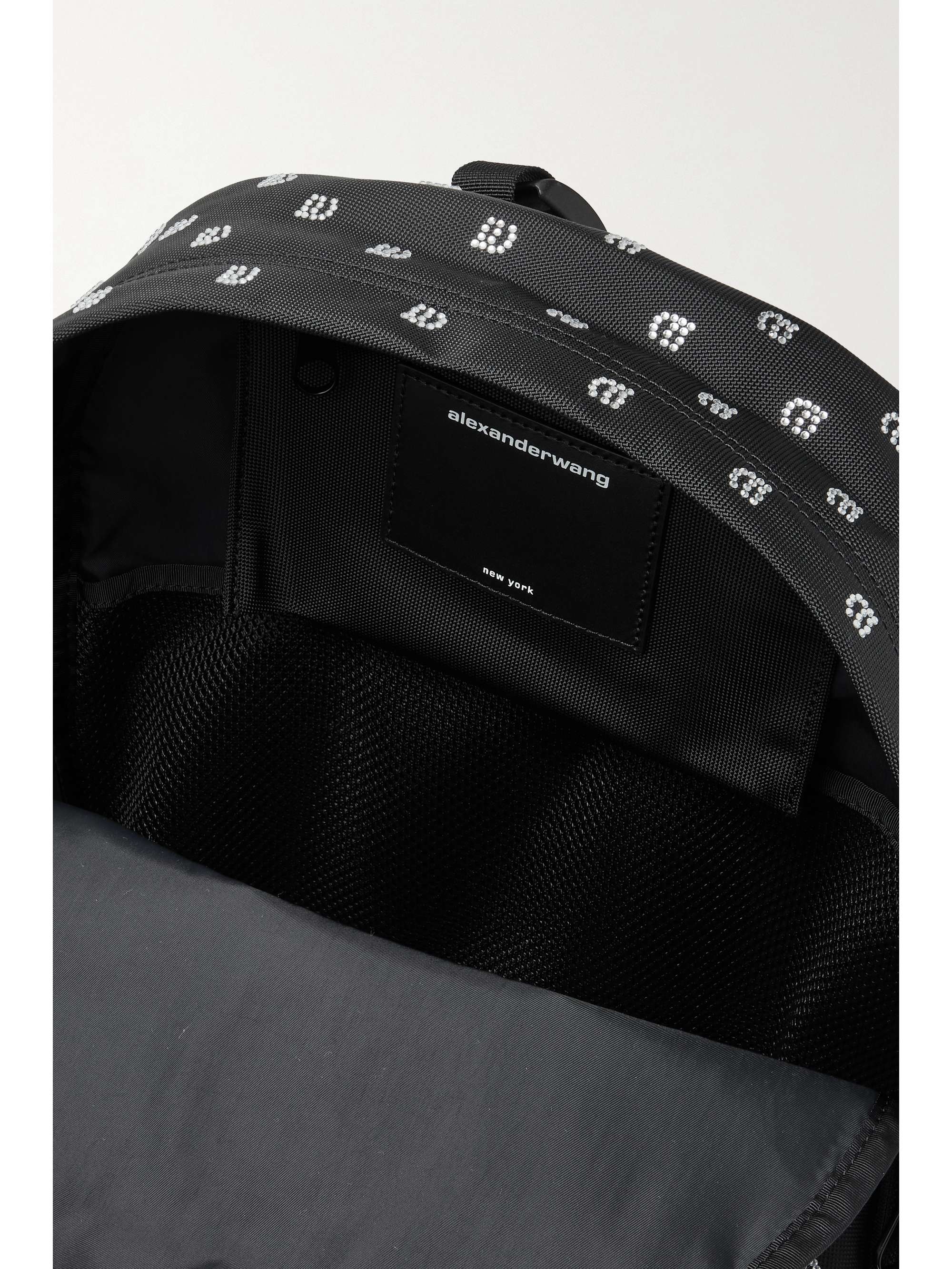 ALEXANDER WANG Wangsport crystal-embellished canvas backpack