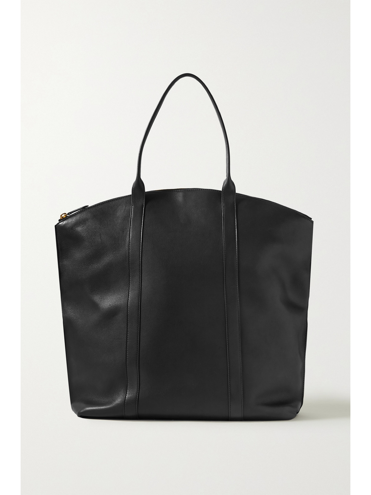 The Row - Dante Leather Tote - Black