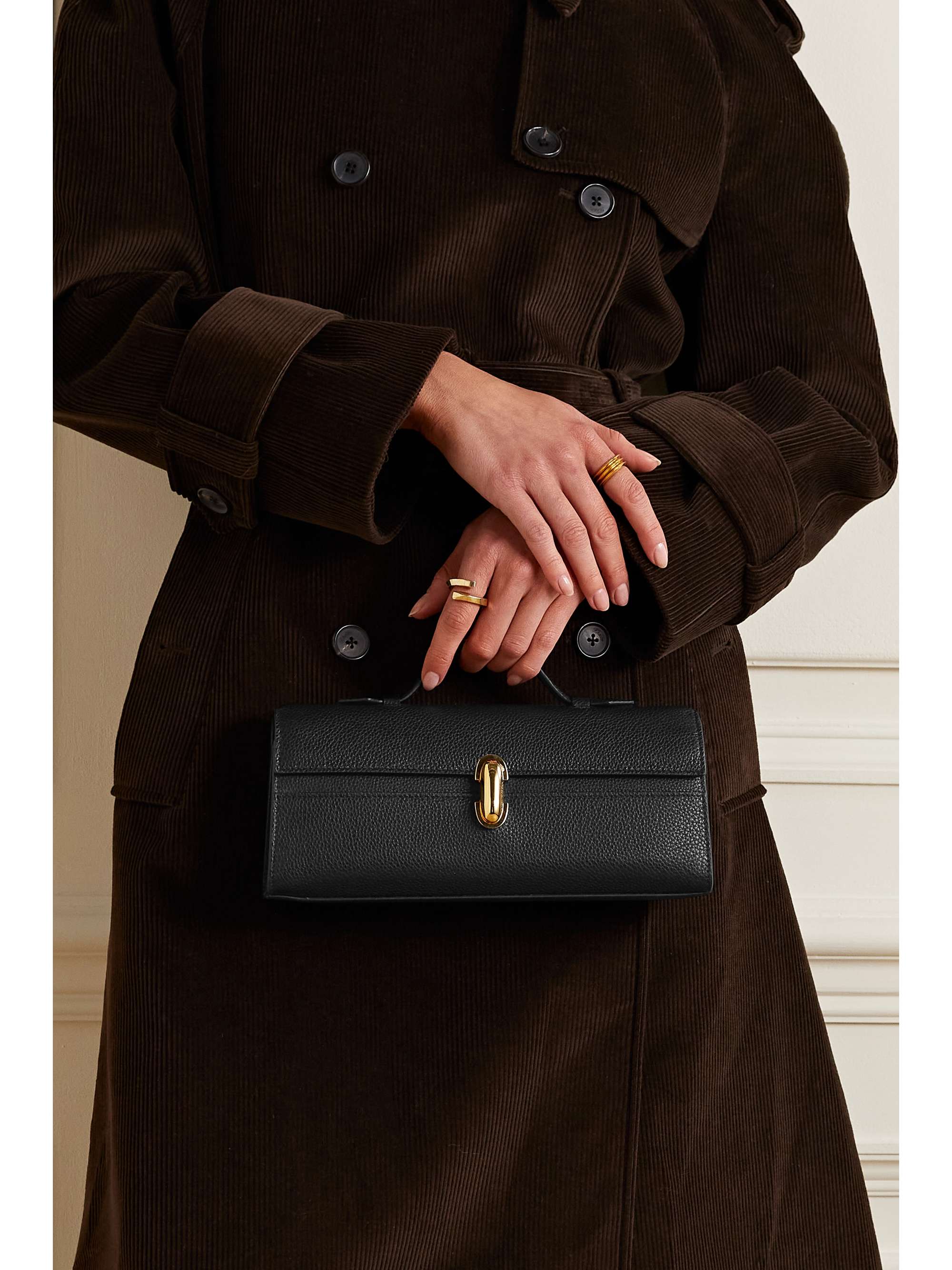 SAVETTE Symmetry Pochette leather tote