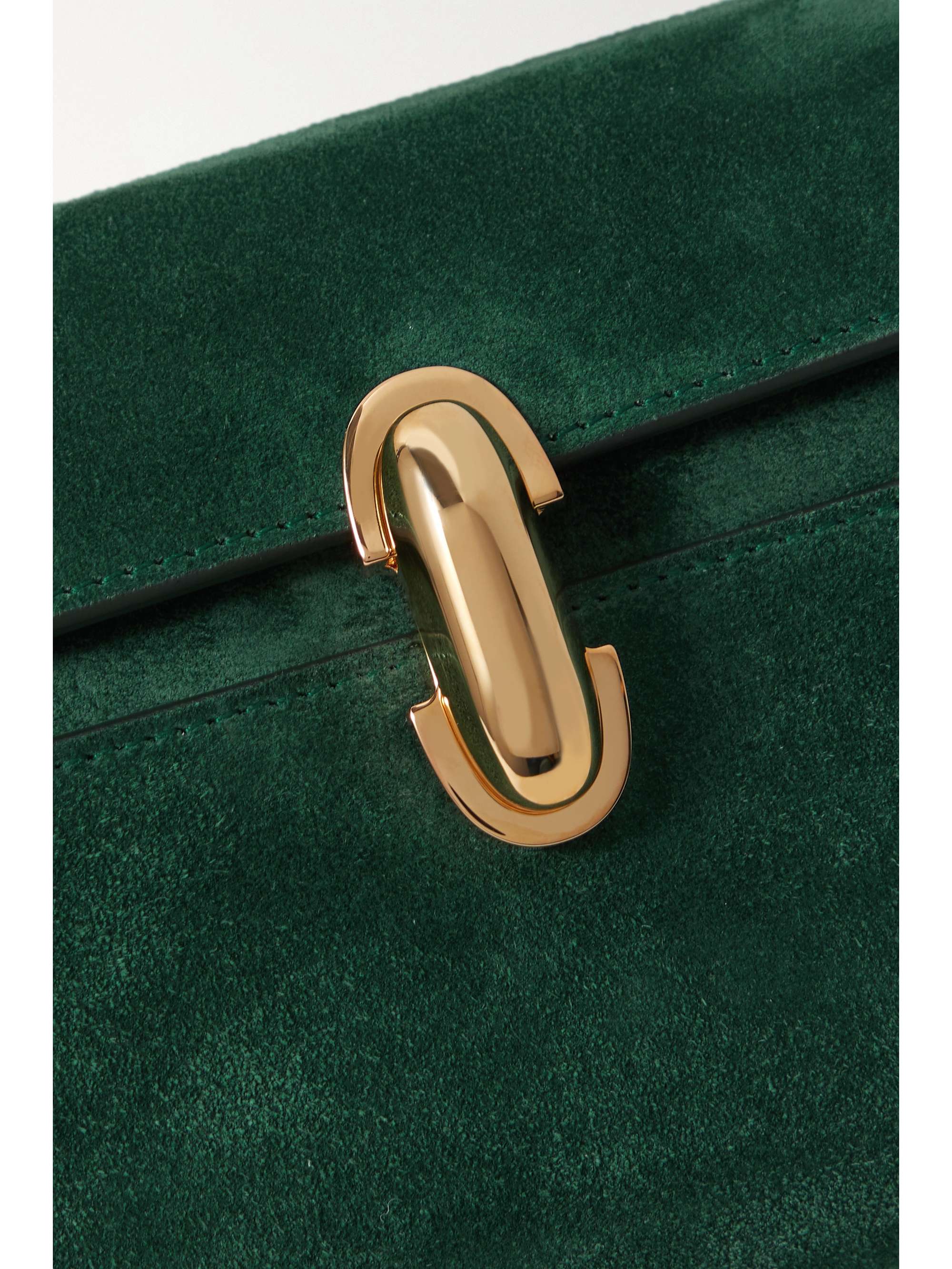 SAVETTE Symmetry Pochette suede tote