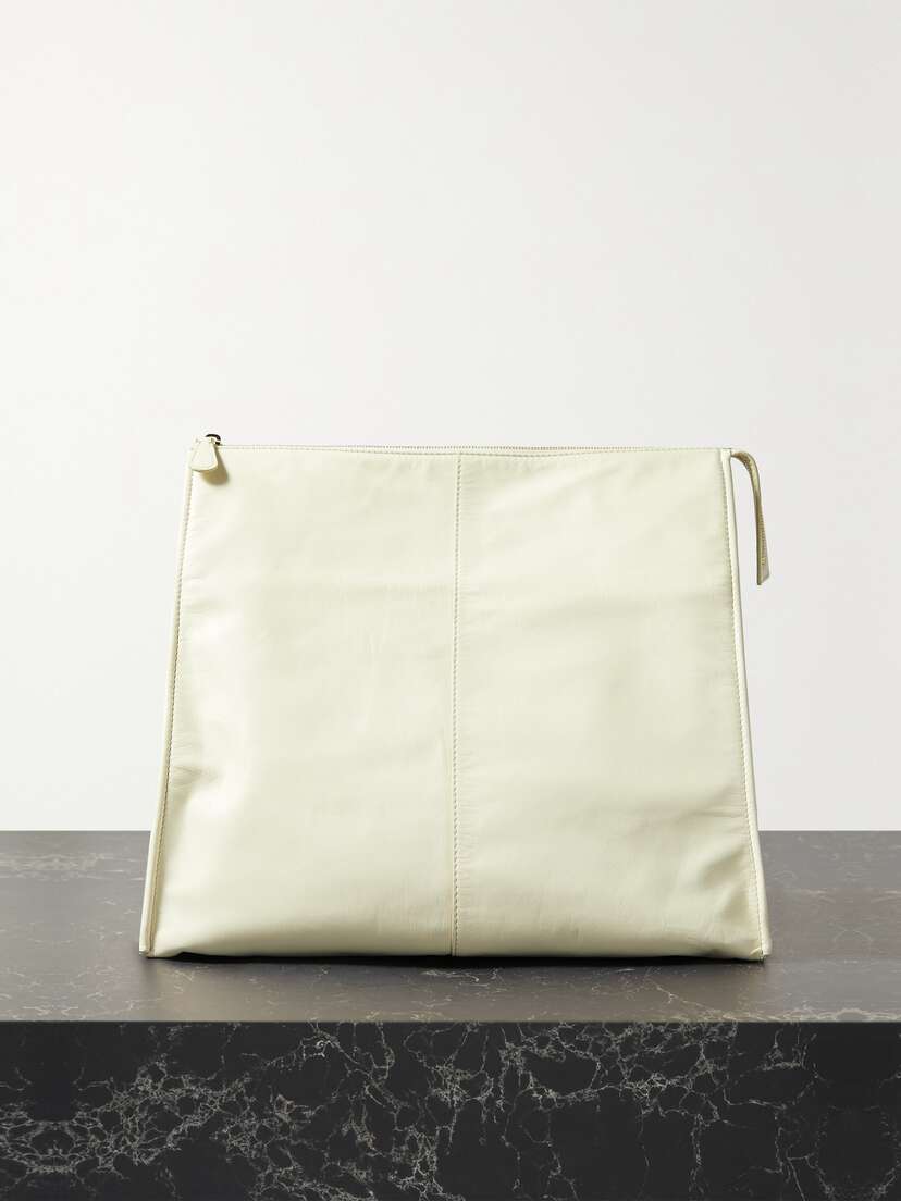 The Row Aspen Leather Clutch -  - One size