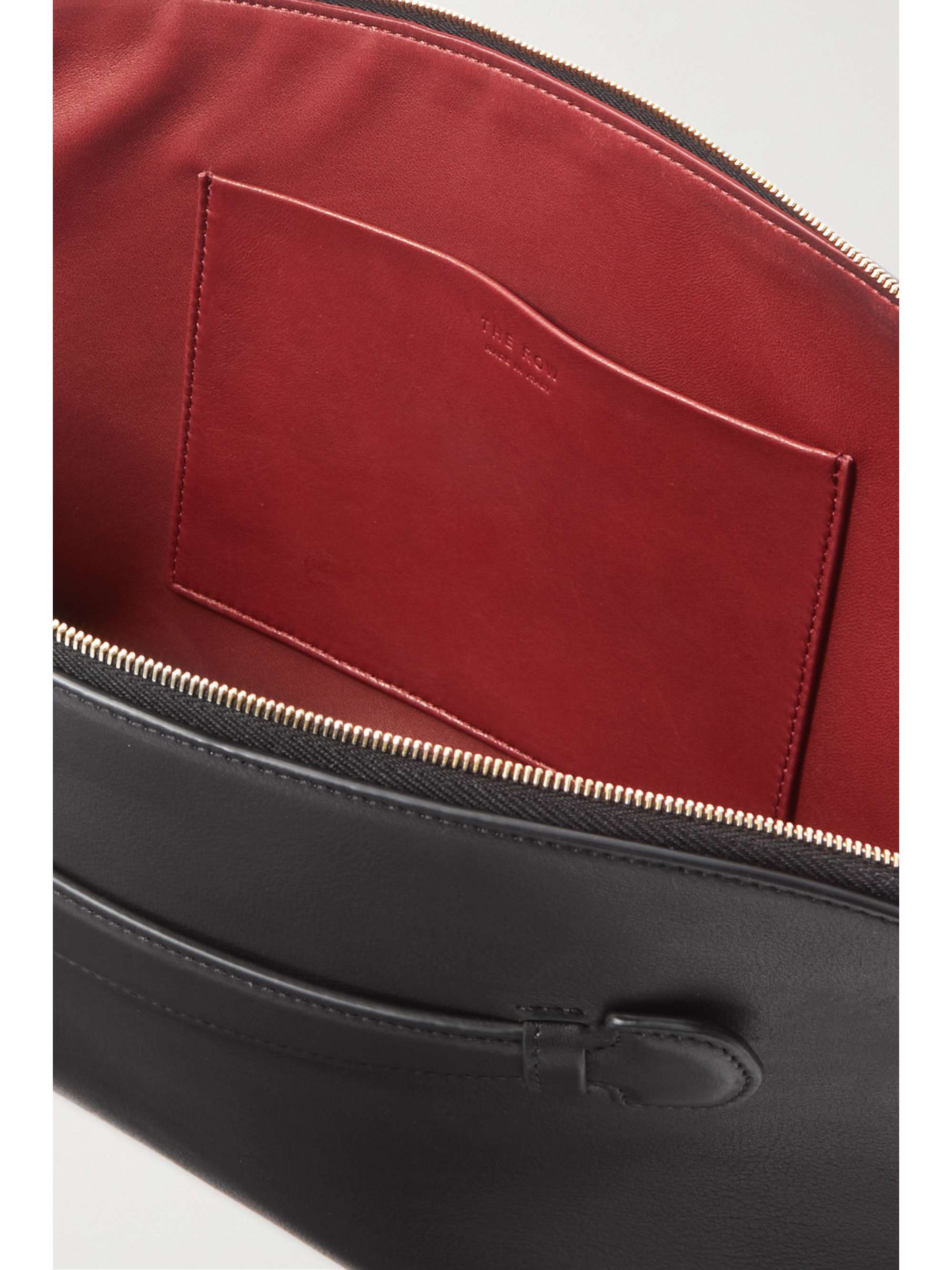 THE ROW Ellie leather clutch