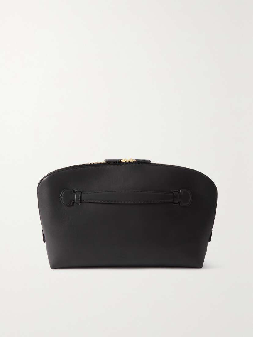 The Row Ellie Leather Clutch