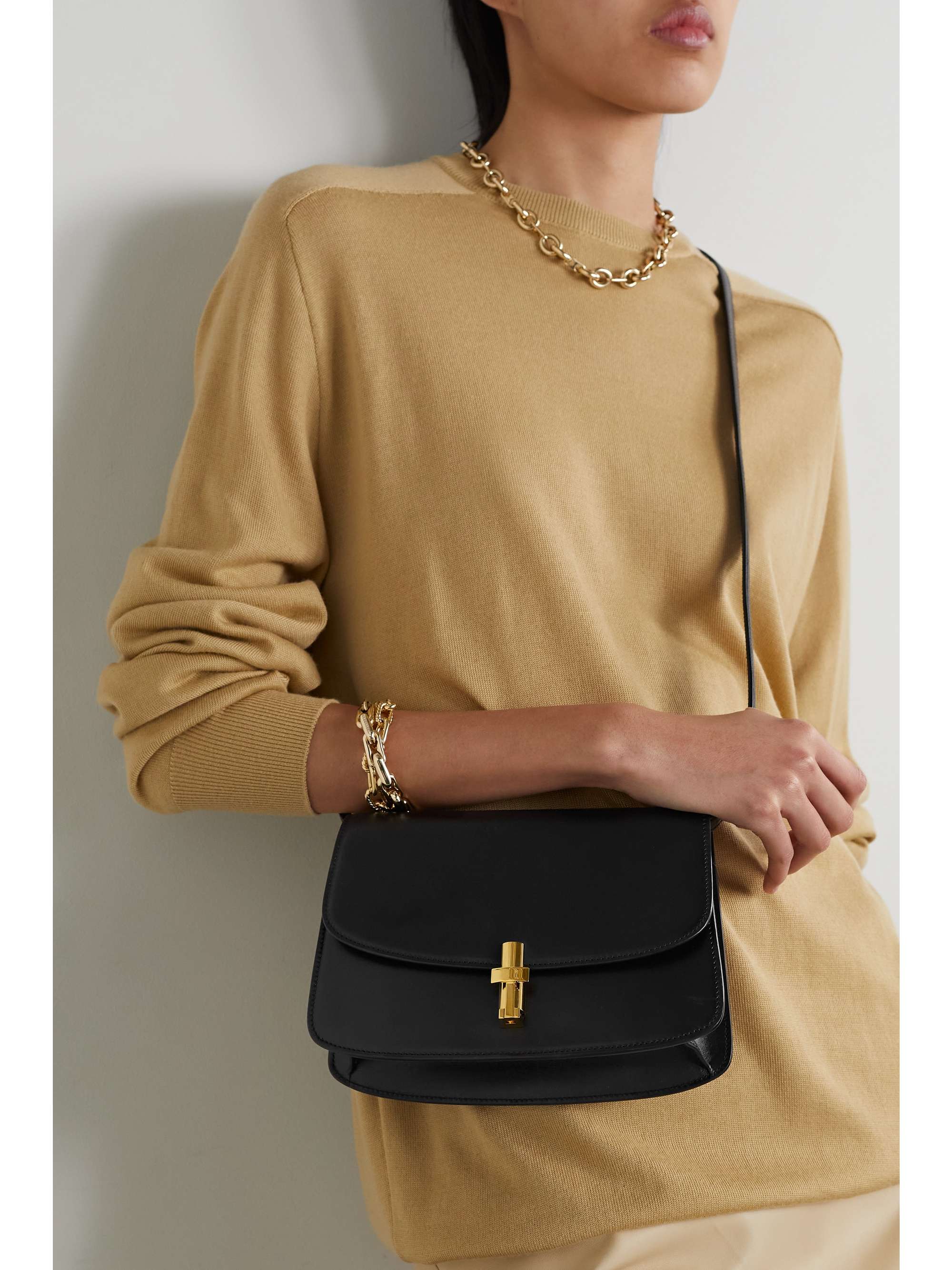 Sofia 8.75 leather shoulder bag | NET-A-PORTER